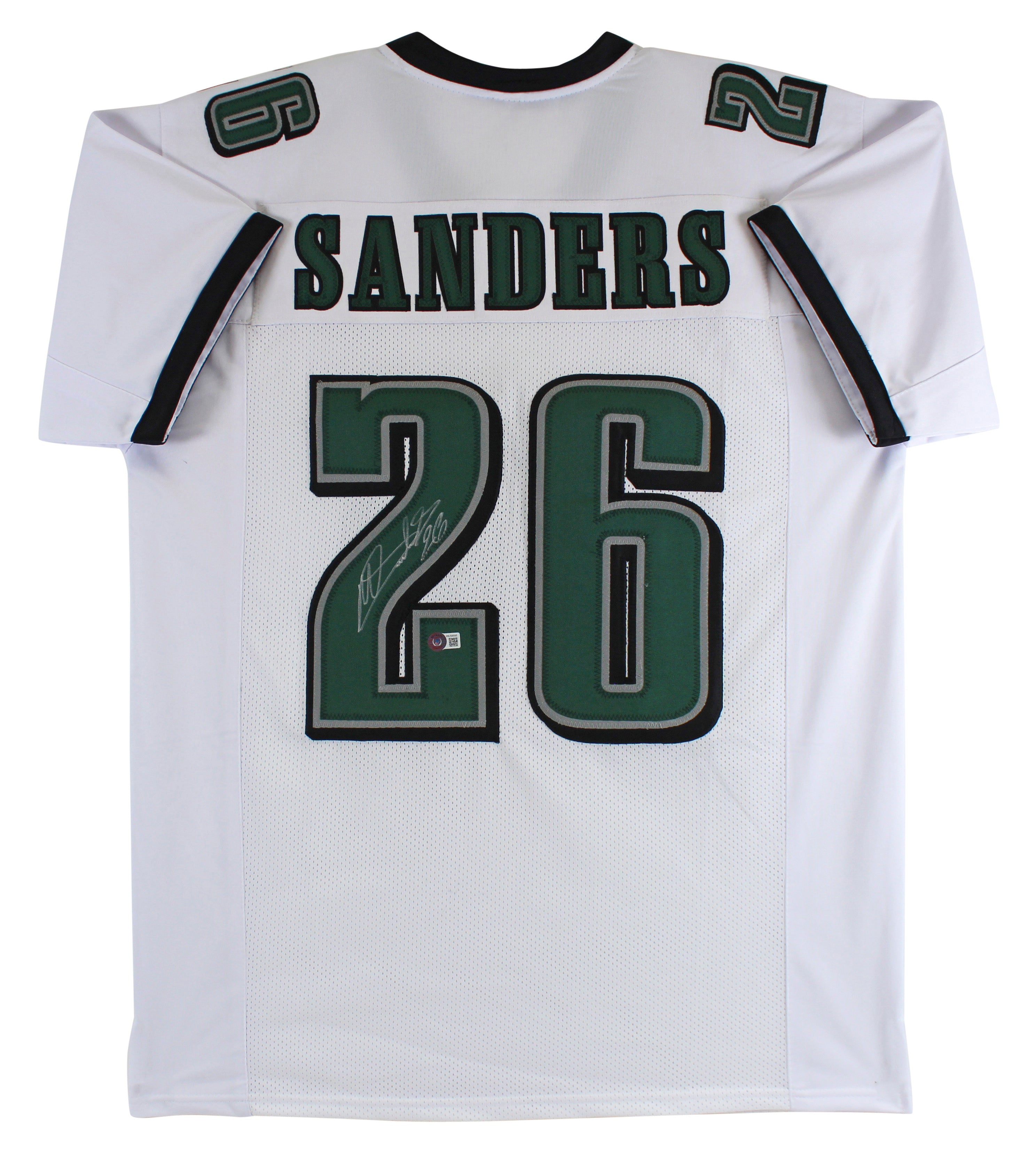 Miles Sanders Authentic Signed White Pro Style Jersey Autographed BAS Witnessed