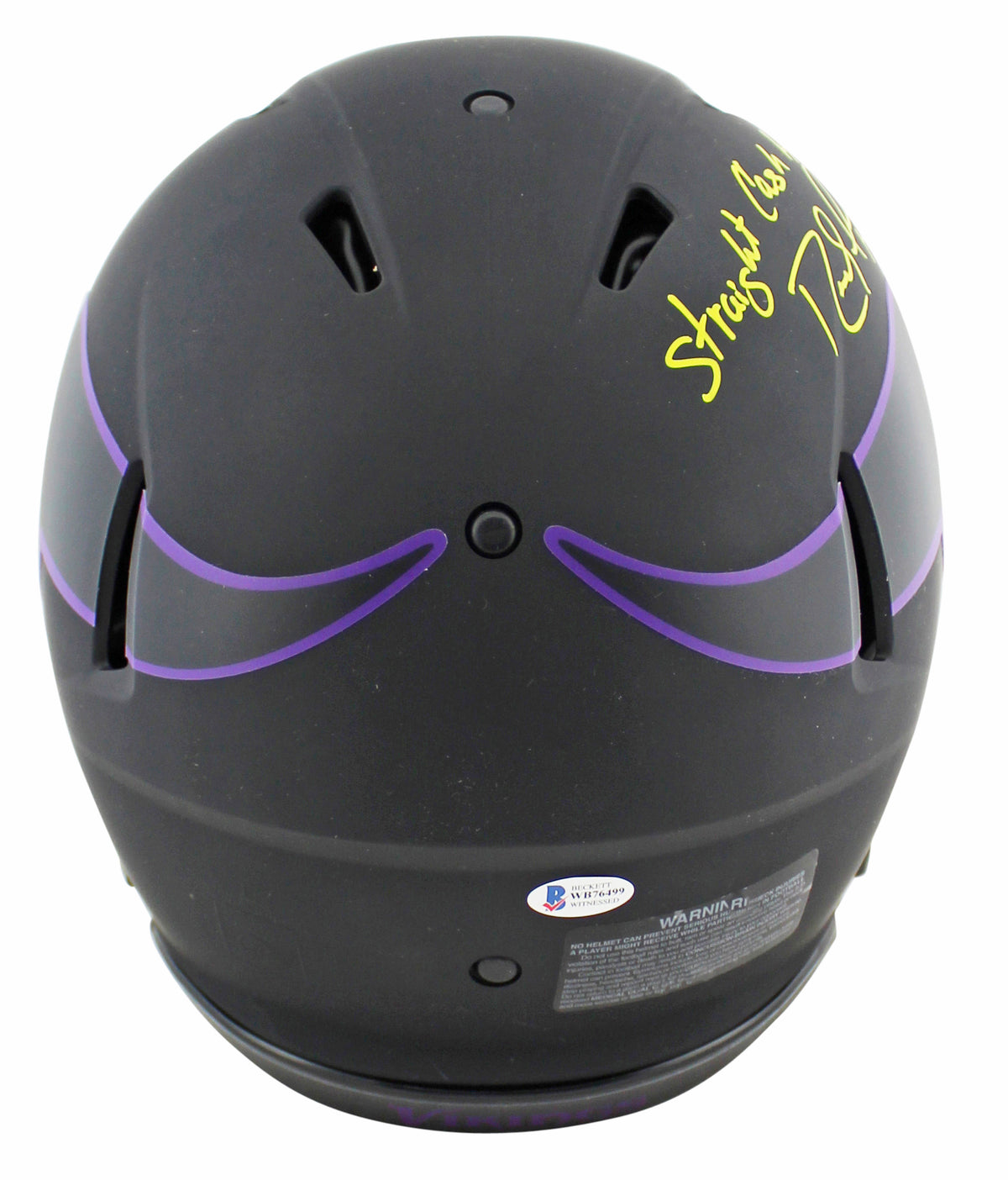 Vikings Randy Moss "SCH HOF 18" Signed Eclipse Proline F/S Speed Helmet BAS