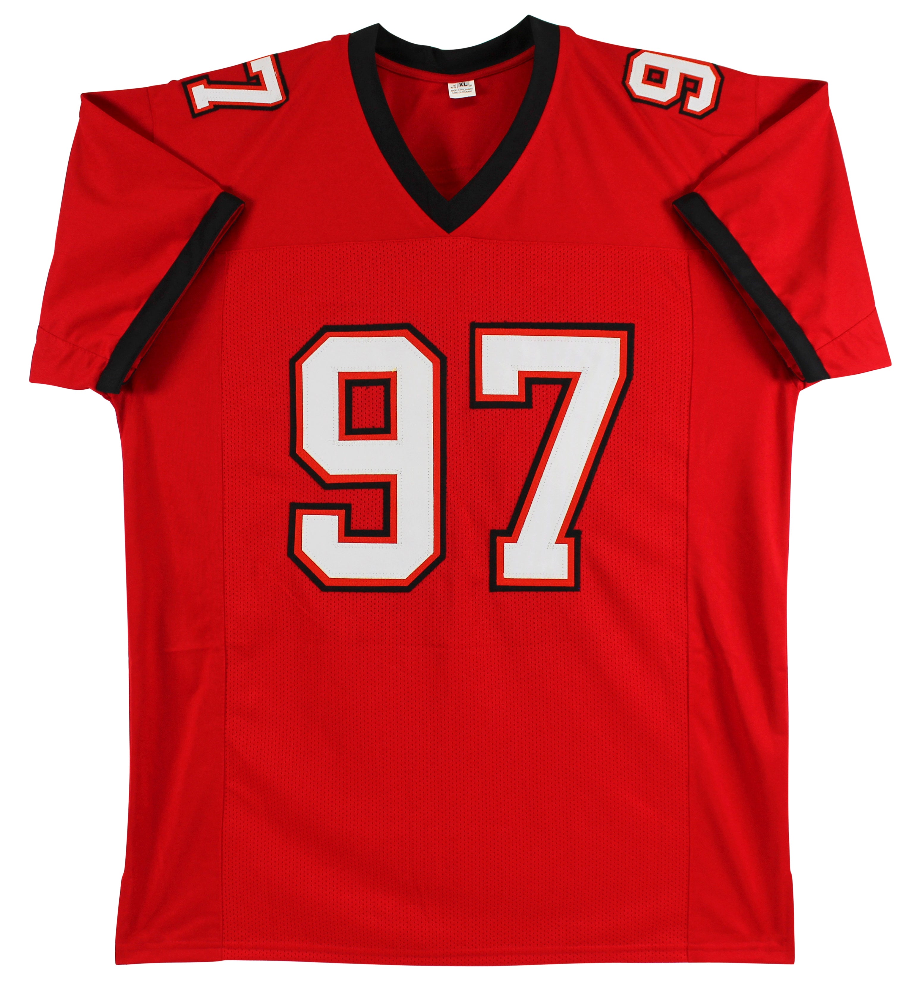 Simeon Rice Authentic Signed Red Throwback Pro Style Jersey Autographed BAS Wit
