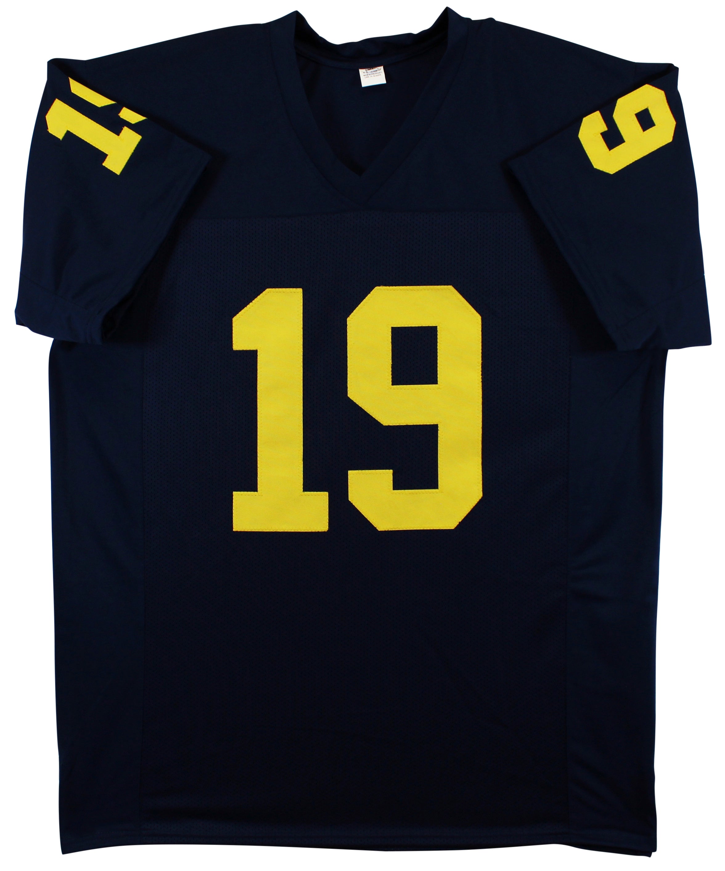 Michigan Kwity Paye Authentic Signed Navy Blue Pro Style Jersey BAS Witnessed