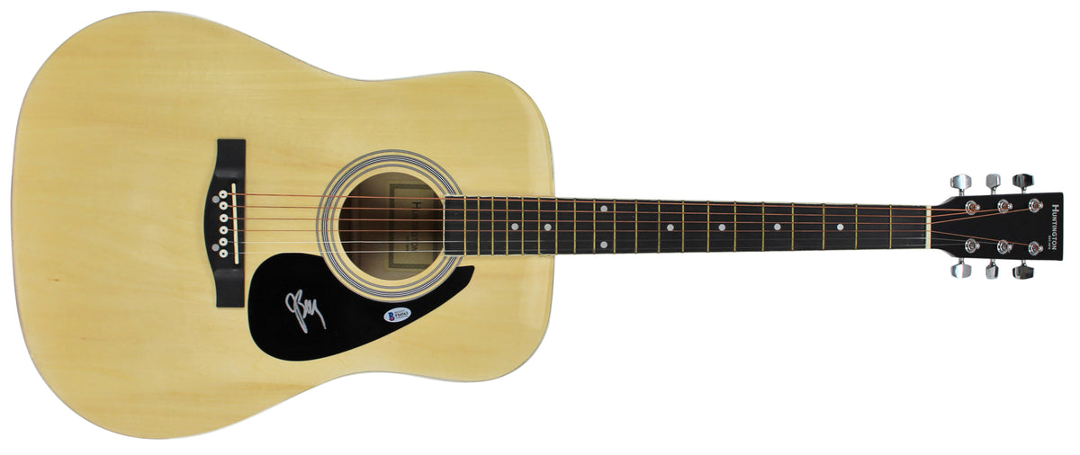 Joan Baez American Folk Musician Authentic Signed Acoustic Guitar BAS #F84563