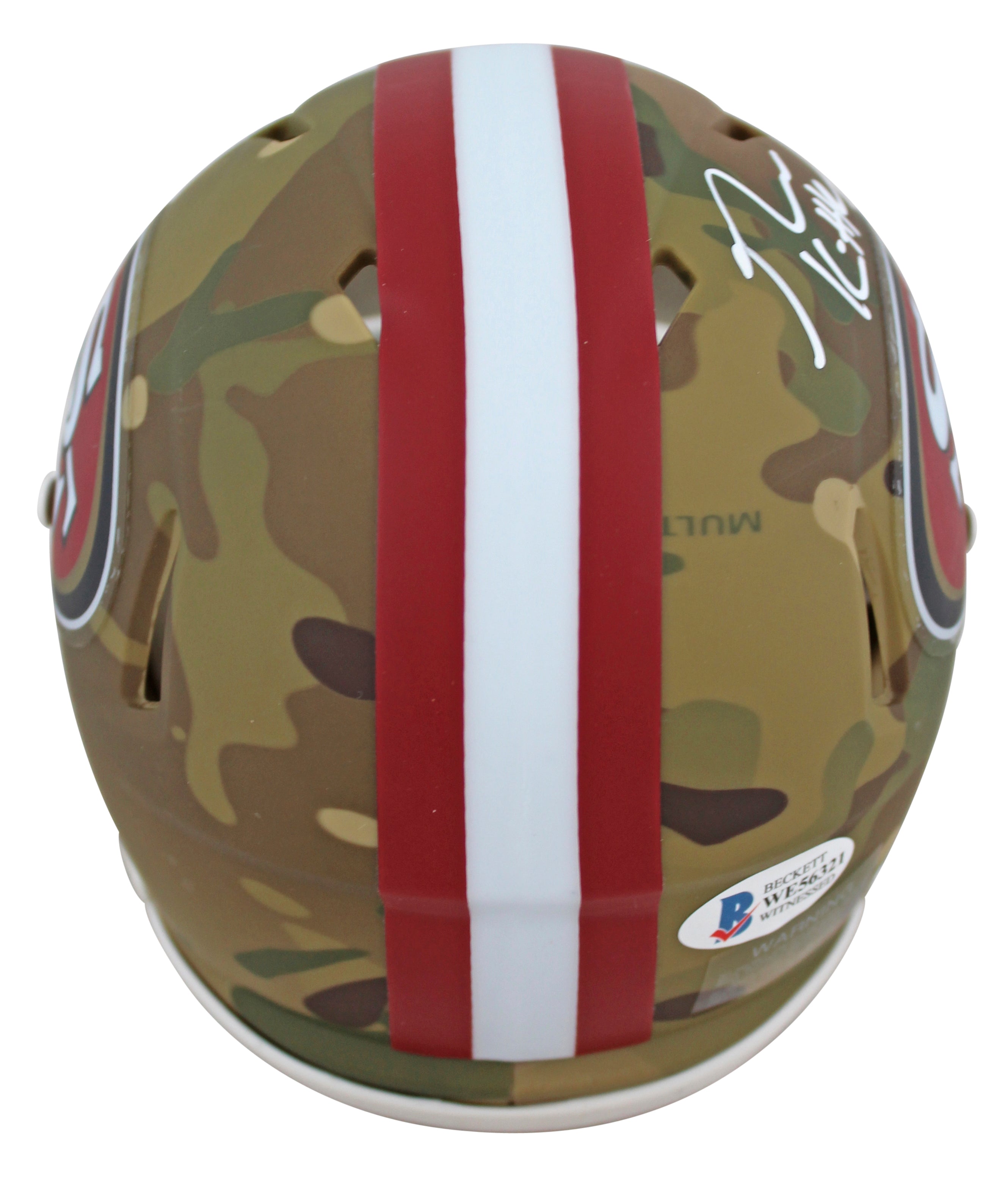 49ers George Kittle Authentic Signed Camo Speed Mini Helmet BAS Witnessed