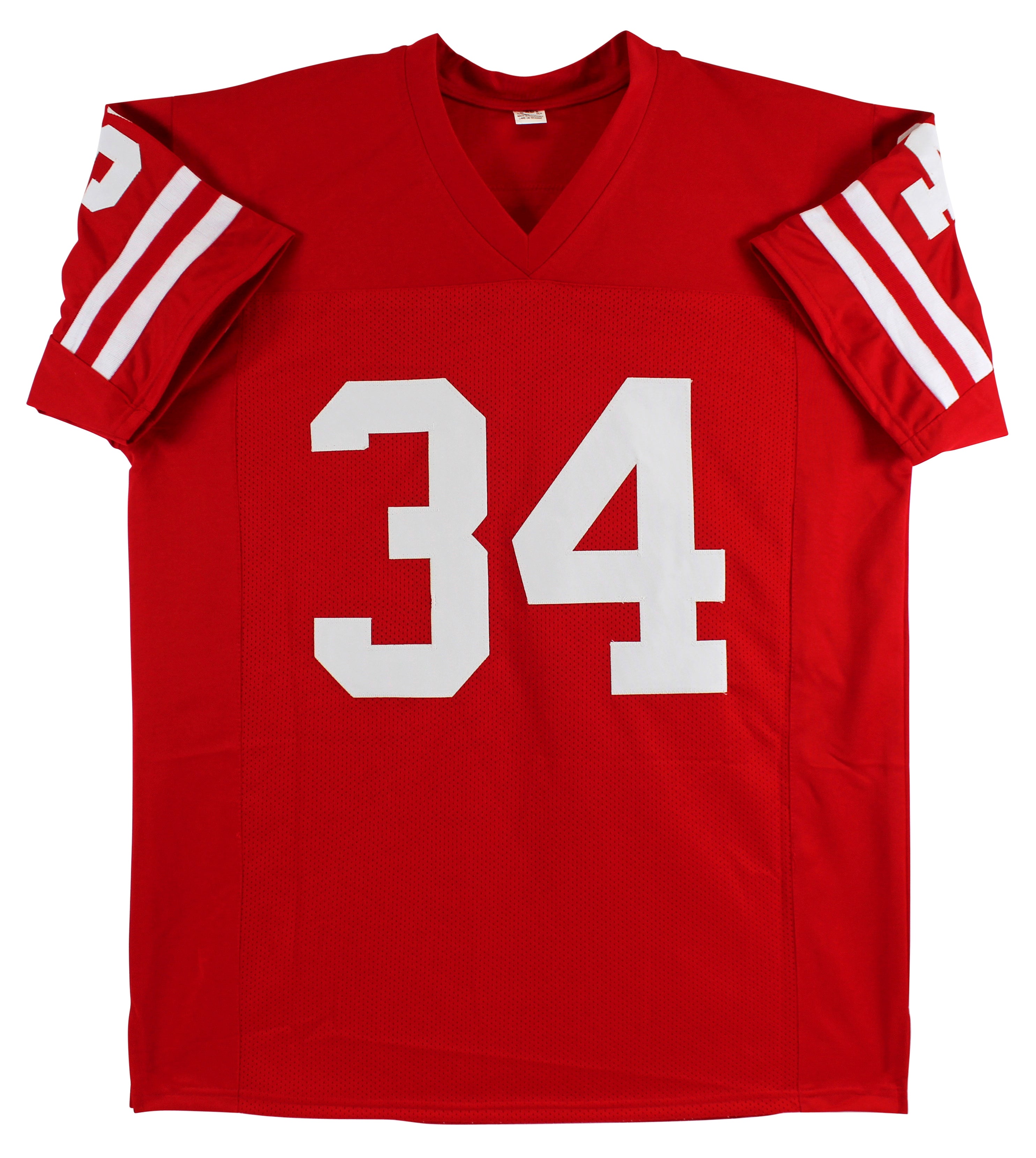 Derek Watt "On Wisconsin!" Authentic Signed Red Pro Style Jersey JSA Witness