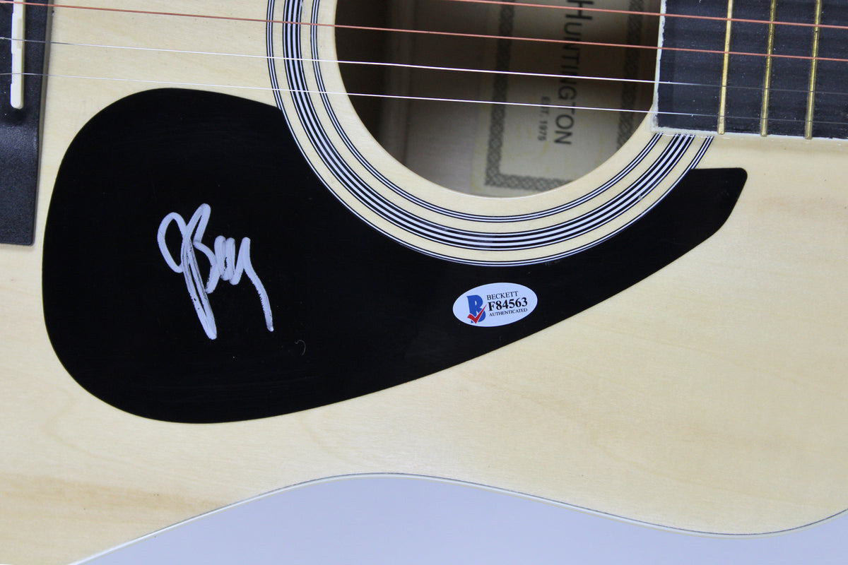 Joan Baez American Folk Musician Authentic Signed Acoustic Guitar BAS #F84563