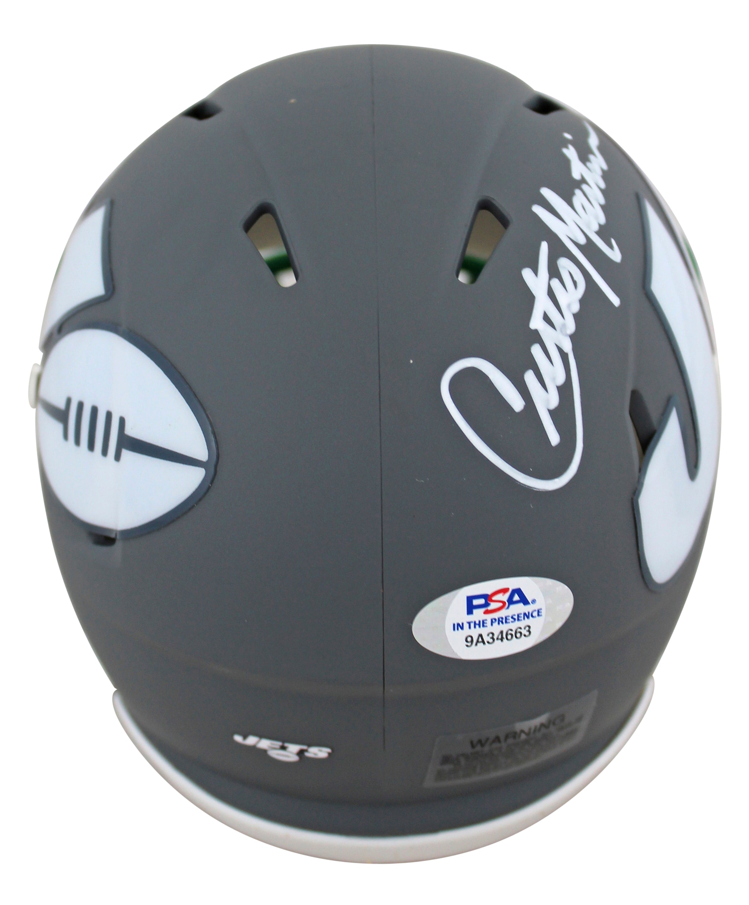 Jets Curtis Martin Authentic Signed AMP Speed Mini Helmet PSA/DNA Itp