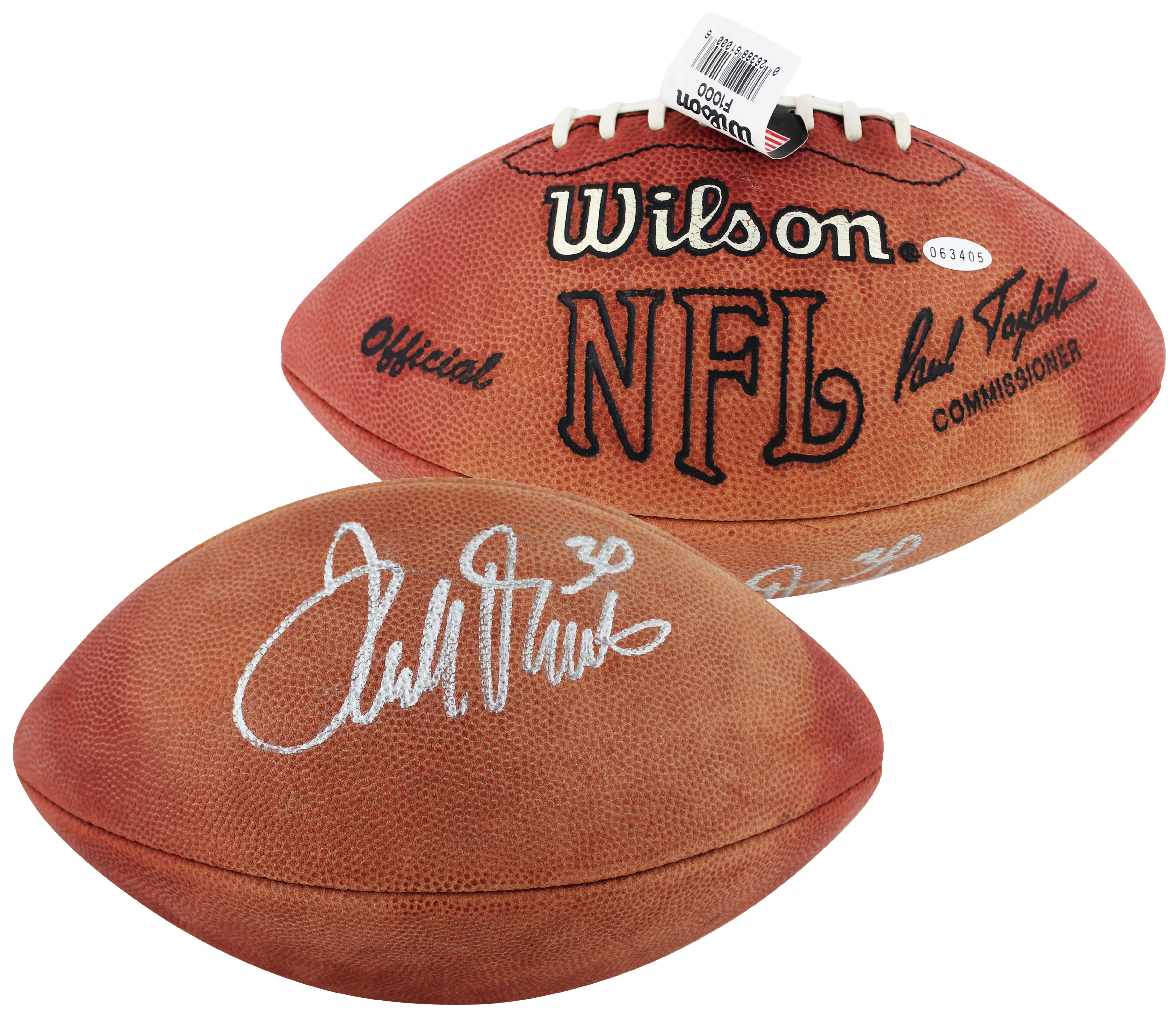 Broncos Terrell Davis Authentic Signed Official Wilson Nfl Football Steiner 1