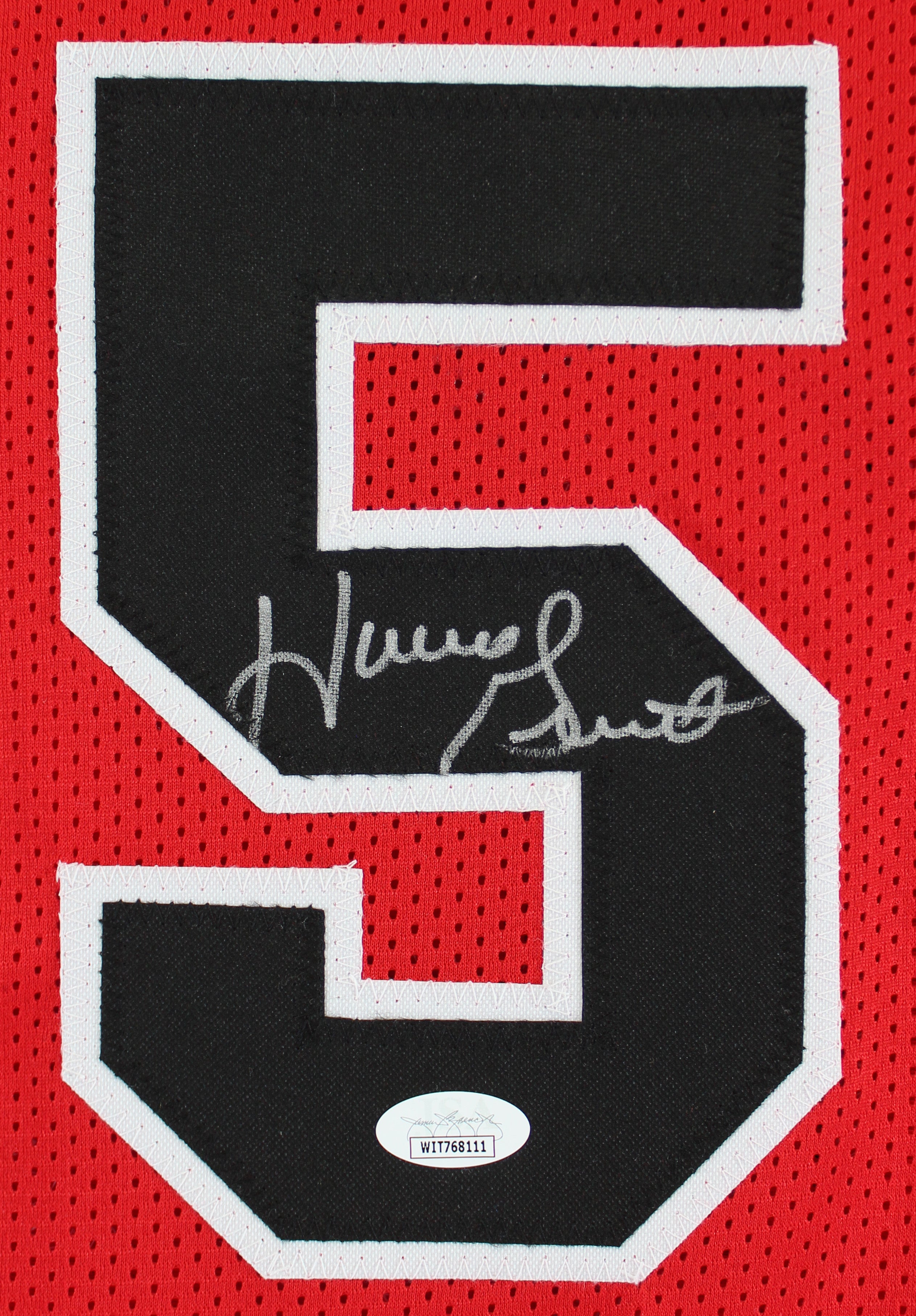 Horace Grant Authentic Signed Red Pro Style Jersey Autographed JSA Witness
