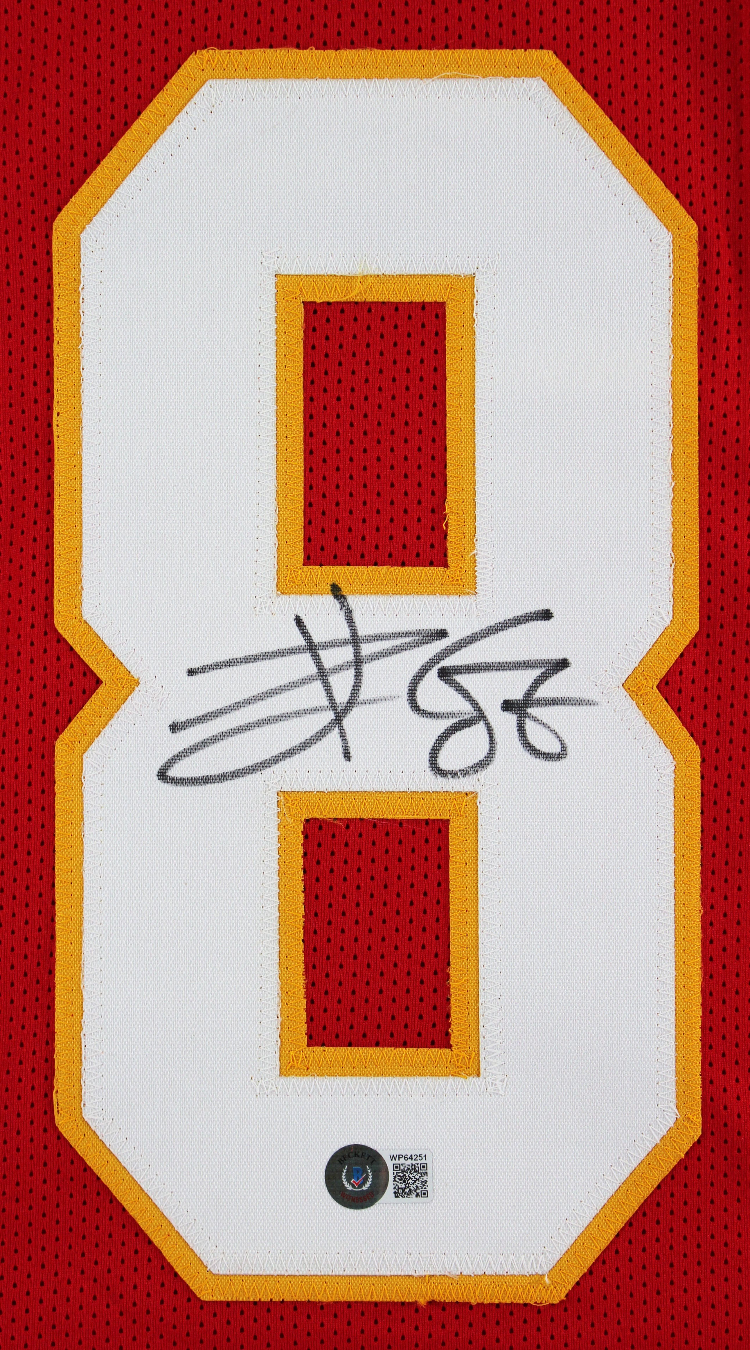 Travis Kelce Authentic Signed Red Pro Style Jersey Autographed BAS