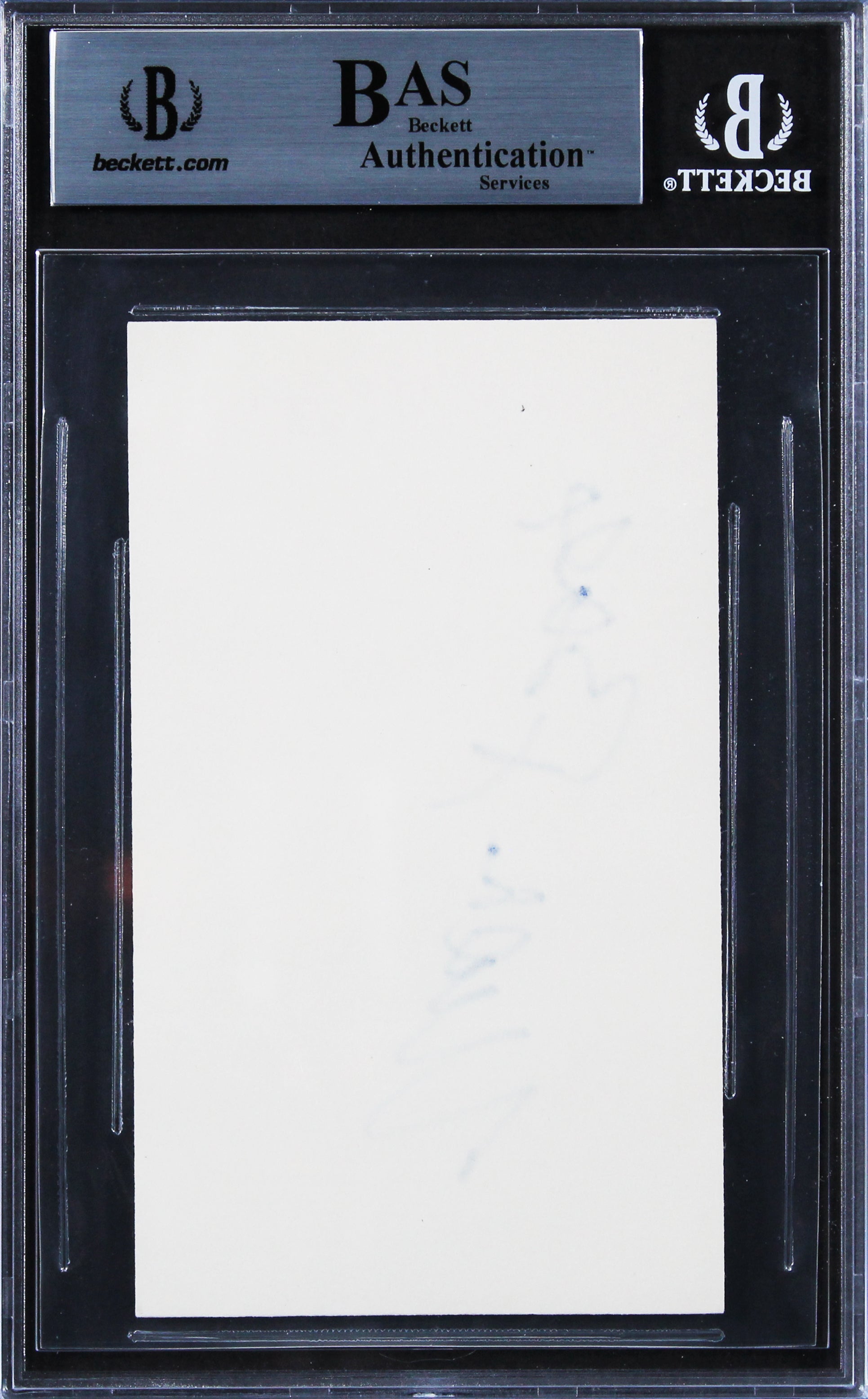 Milton Berle It's a Mad, Mad, Mad, Mad World Signed 3x5 Index Card BAS Slabbed 1