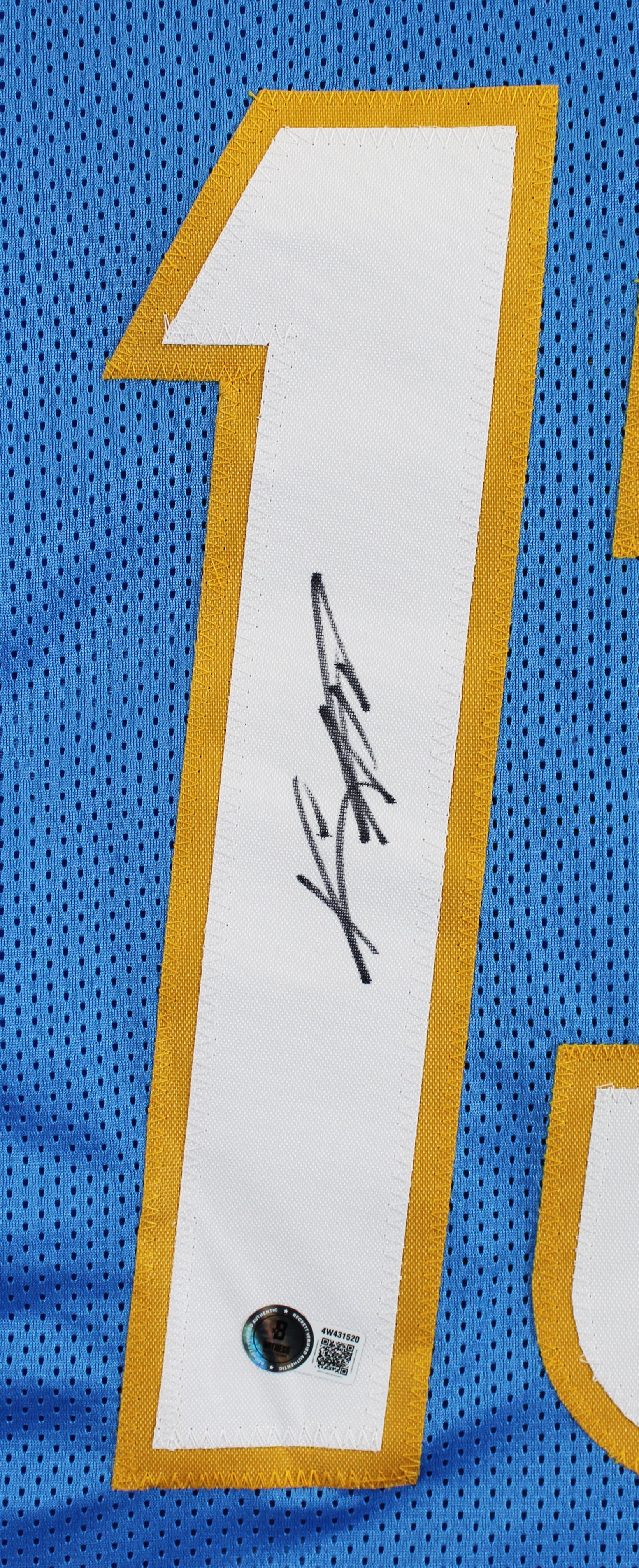 Keenan Allen Authentic Signed Powder Blue Pro Style Jersey BAS Witnessed