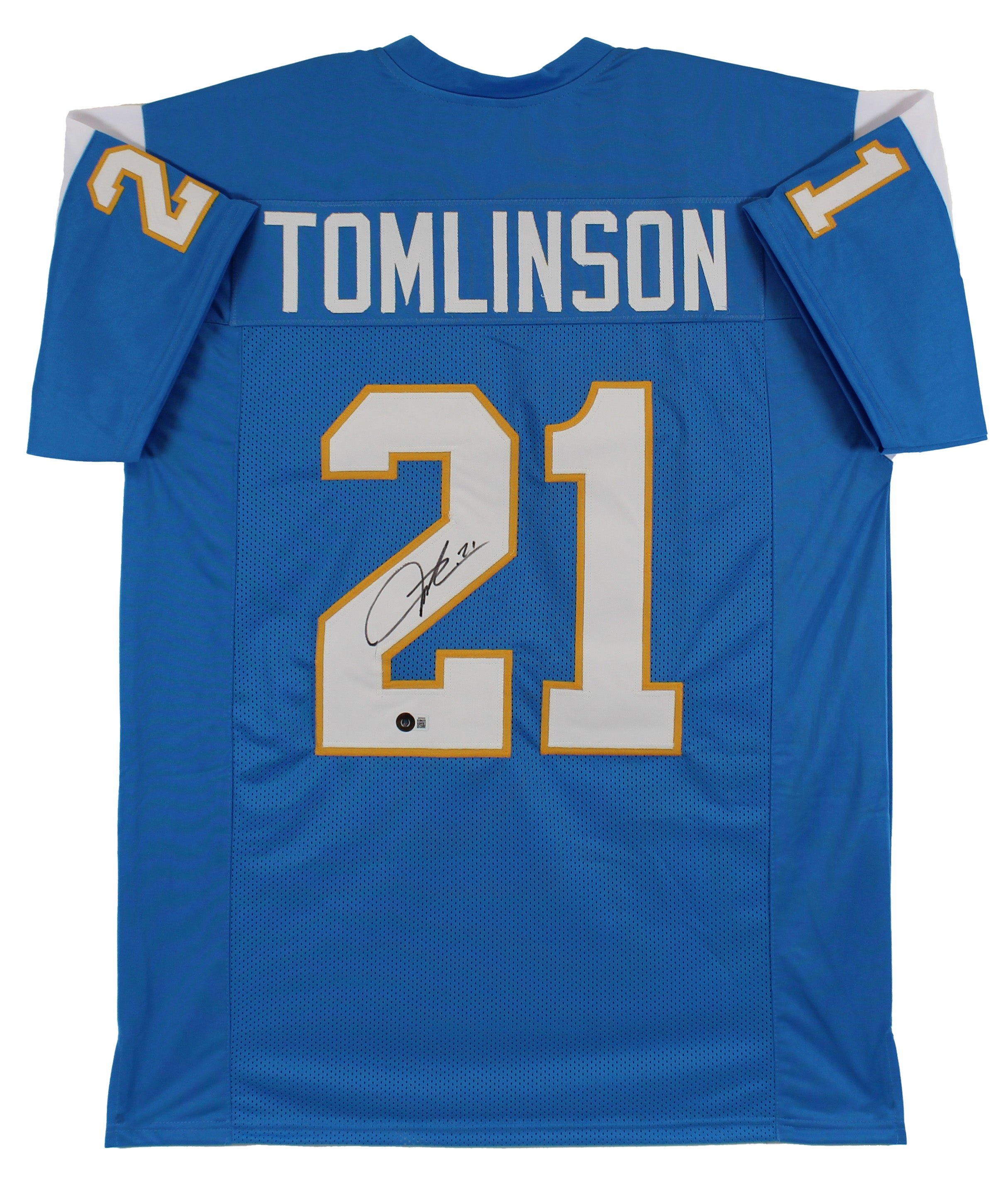 LaDainian Tomlinson Authentic Signed Powder Blue Pro Style Jersey BAS Witnessed