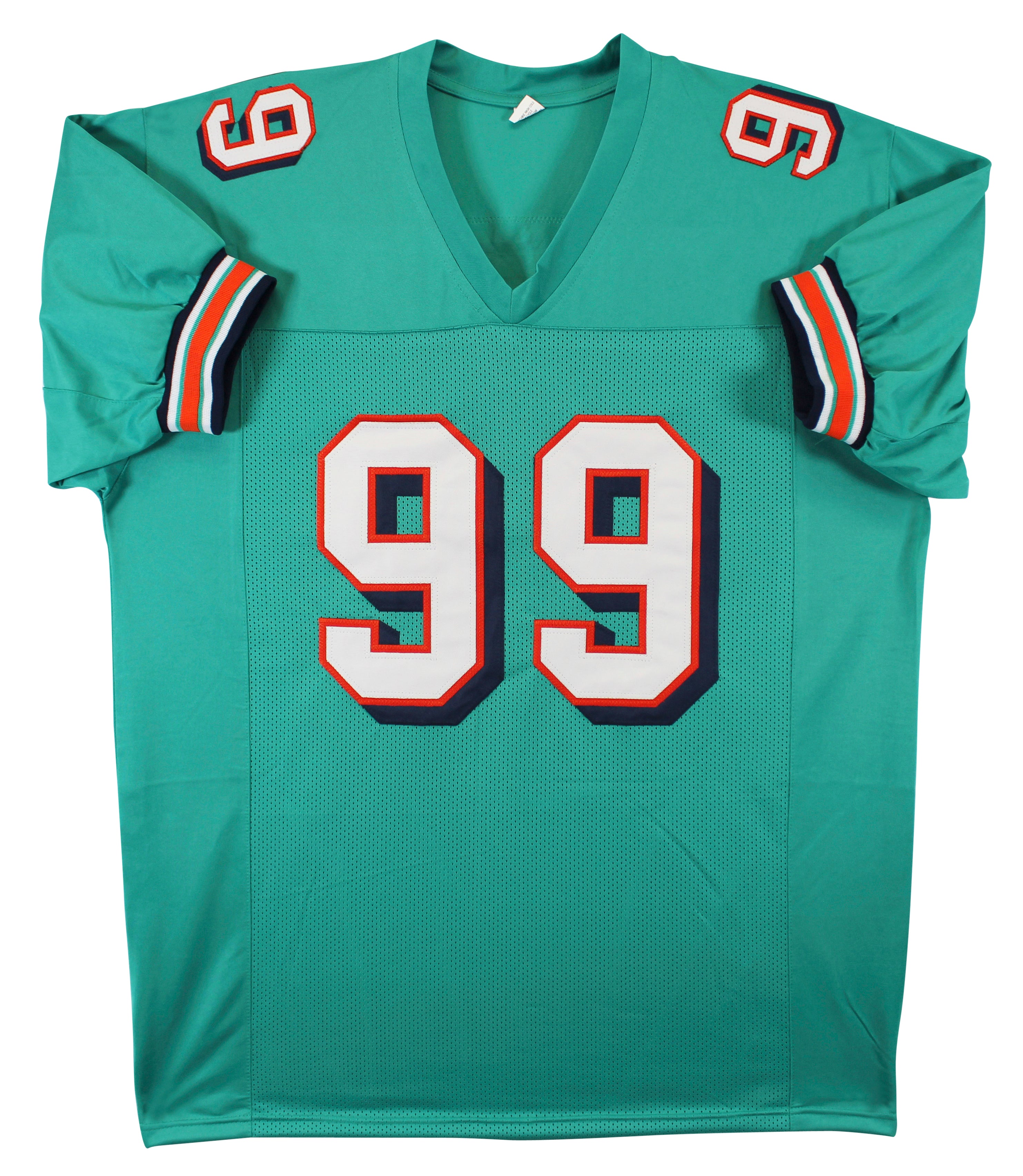 Jason Taylor Authentic Signed Teal Pro Style Jersey Autographed JSA Witness