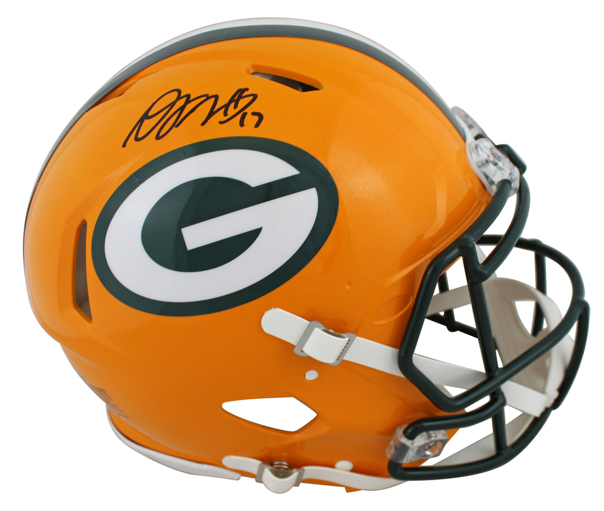 Packers Davante Adams Signed Full Size Speed Proline Helmet JSA Witness