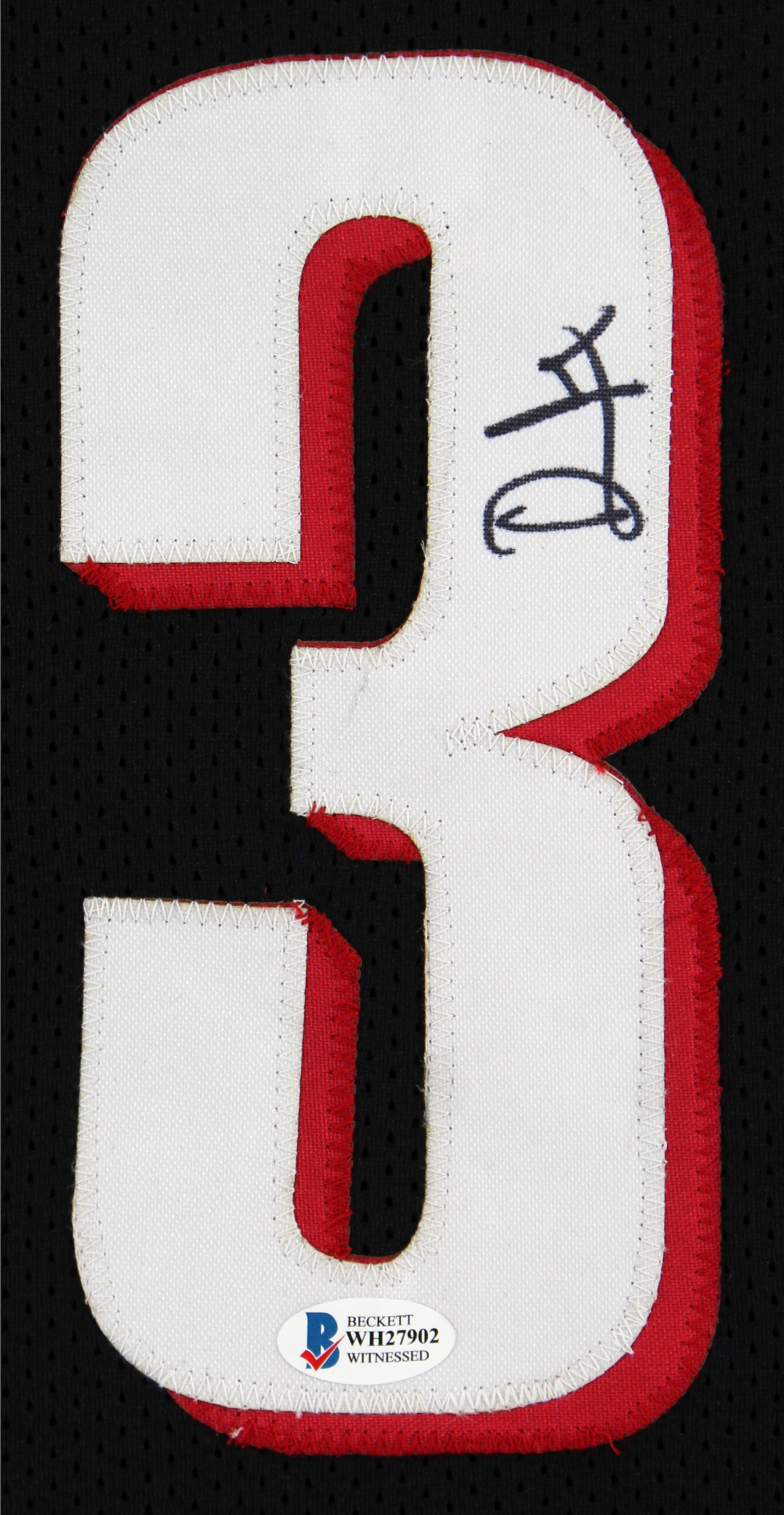 Damon Stoudamire Authentic Signed Black Pro Style Jersey BAS Witnessed