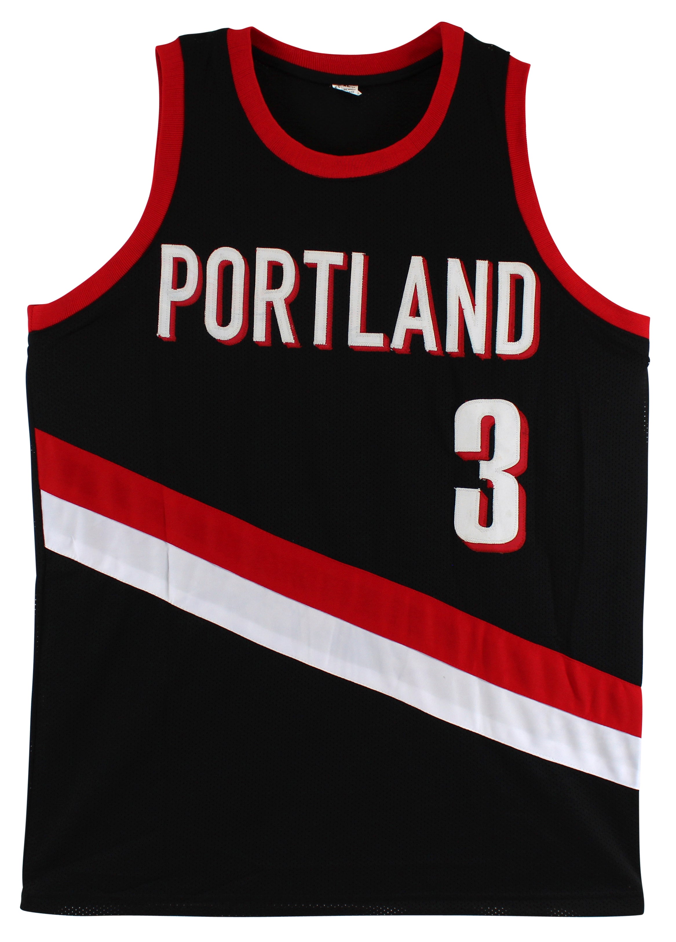 Damon Stoudamire Authentic Signed Black Pro Style Jersey BAS Witnessed