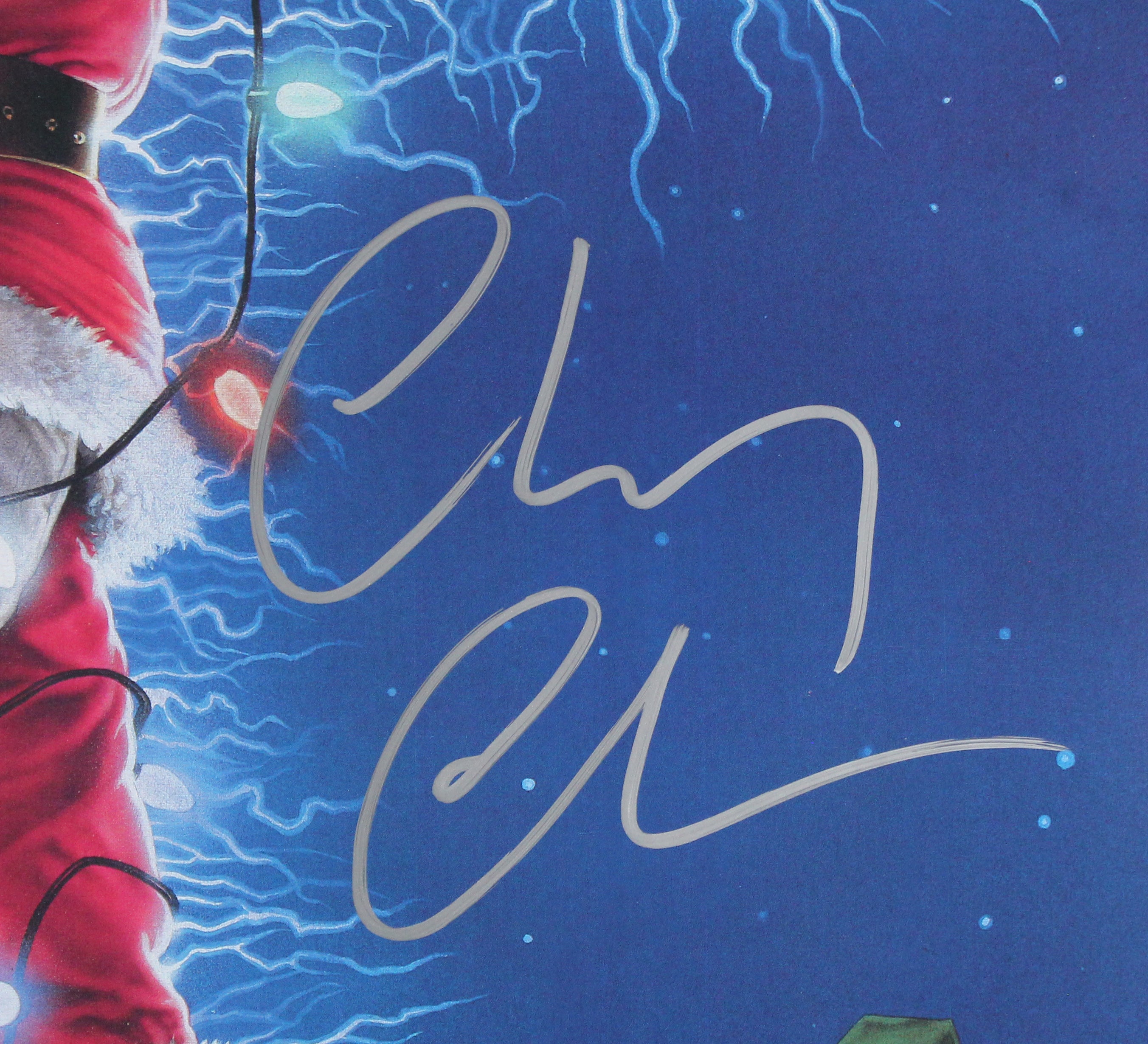 Chevy Chase Christmas Vacation Authentic Signed 27x39 Movie Poster BAS Witness