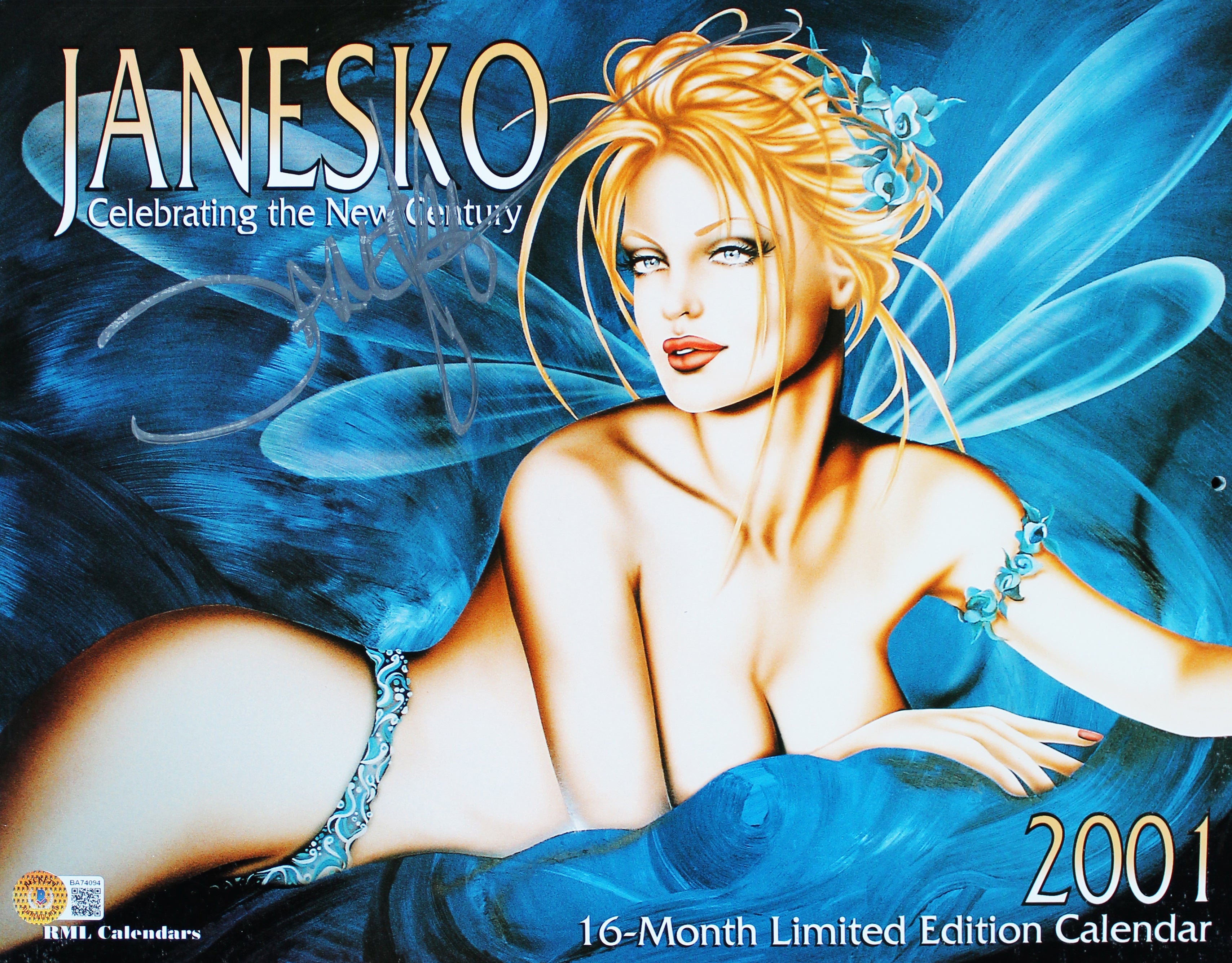 Jennifer Janesko Authentic Signed 2001 Limited Edition Calendar BAS #BA74094