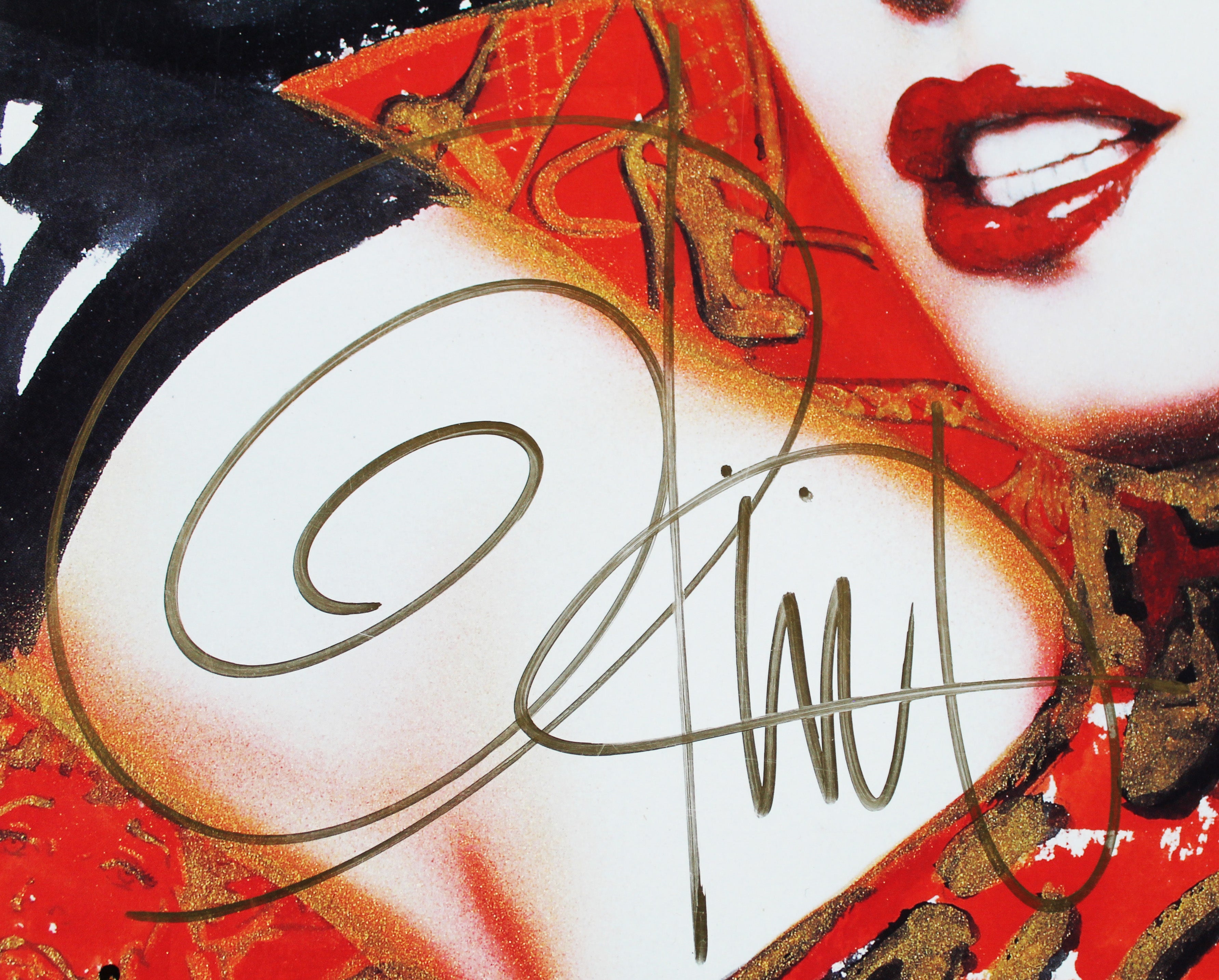 Olivia De Berardinis Signed 2005 Bettie Page Pin-Up Art Calendar BAS #BA74071