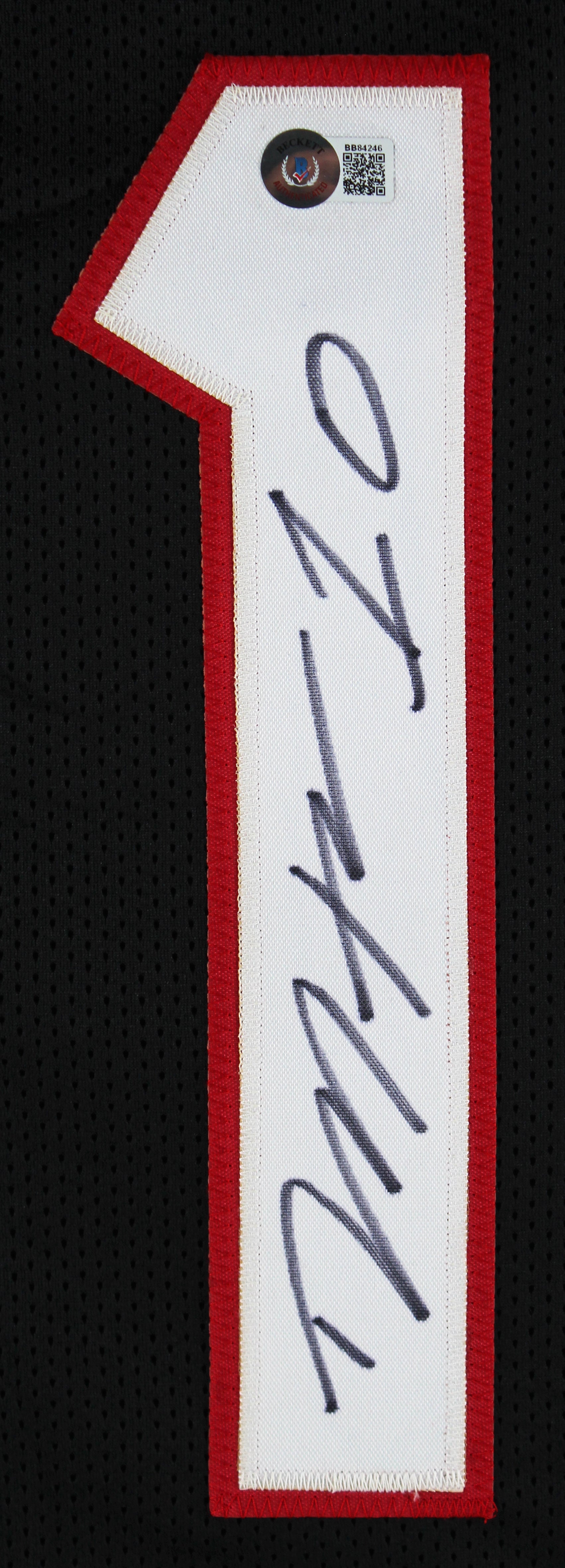 DeAndre Hopkins Authentic Signed Black Pro Style Jersey Autographed BAS