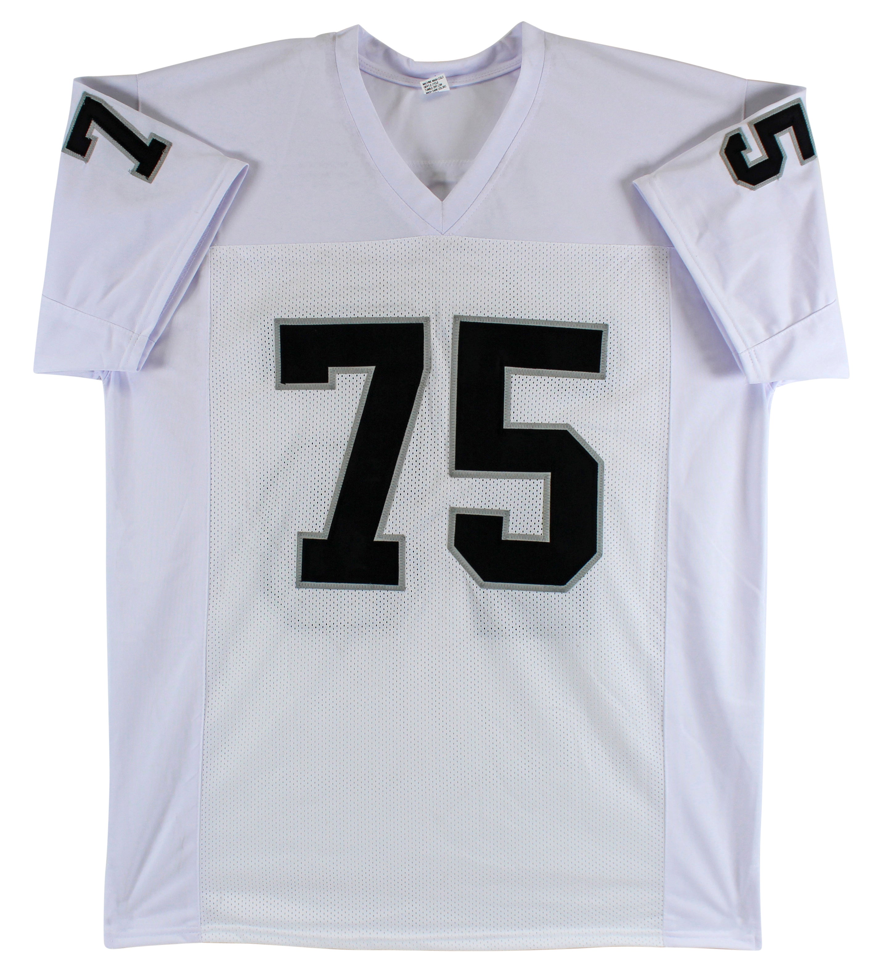 Raiders Howie Long "HOF 00" Authentic Signed White Pro Style Jersey BAS Witness