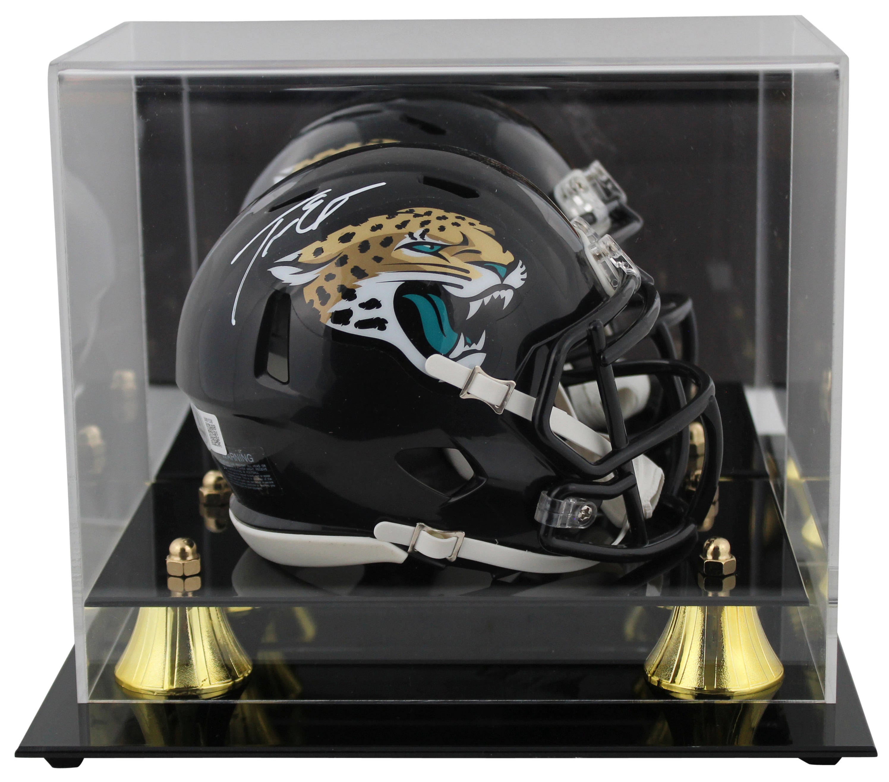 Jaguars Travis Etienne Jr. Authentic Signed Speed Mini Helmet W/ Case BAS