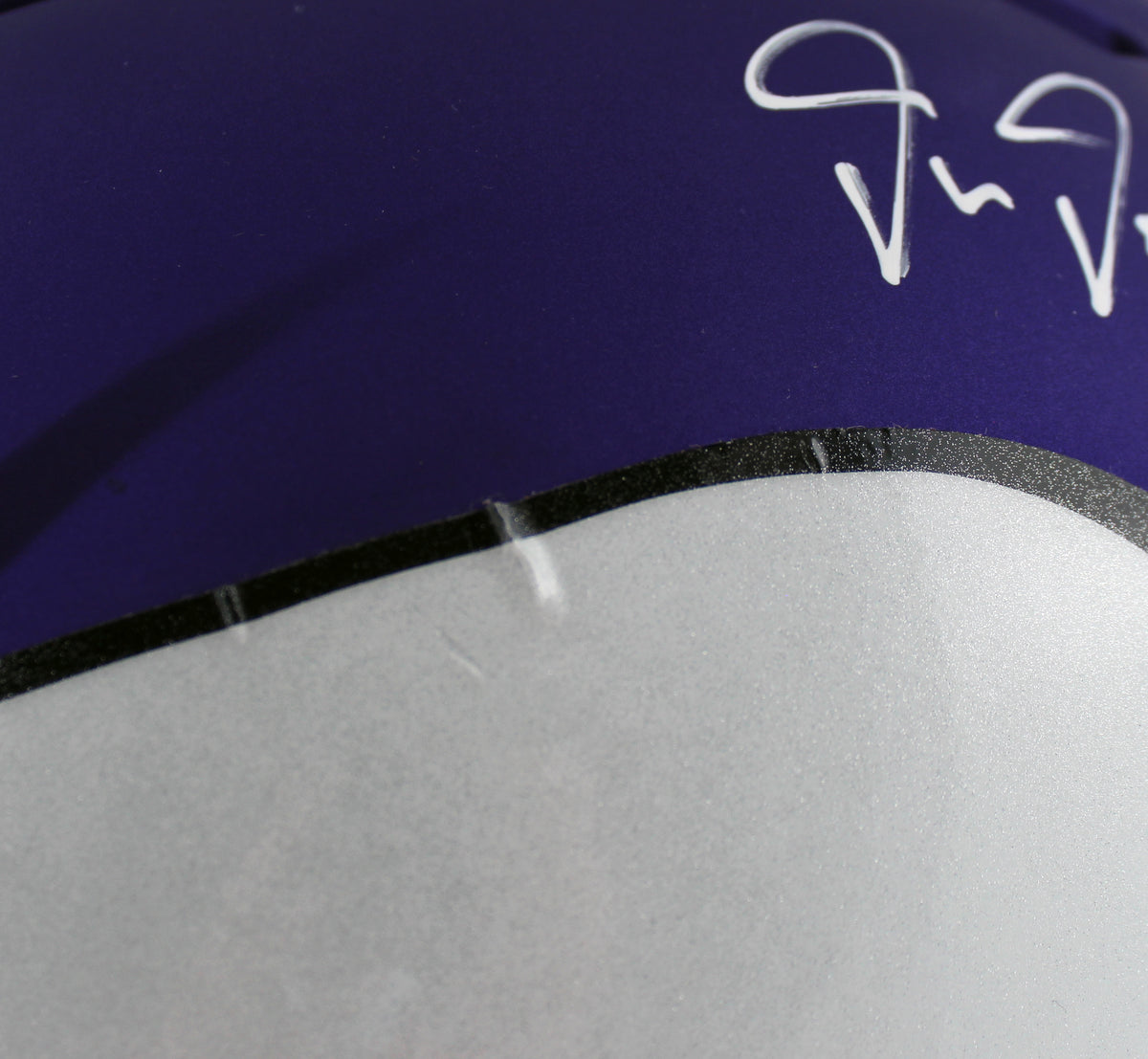 Vikings Justin Jefferson DTN Signed Full Size Speed Proline Helmet BAS Witnessed