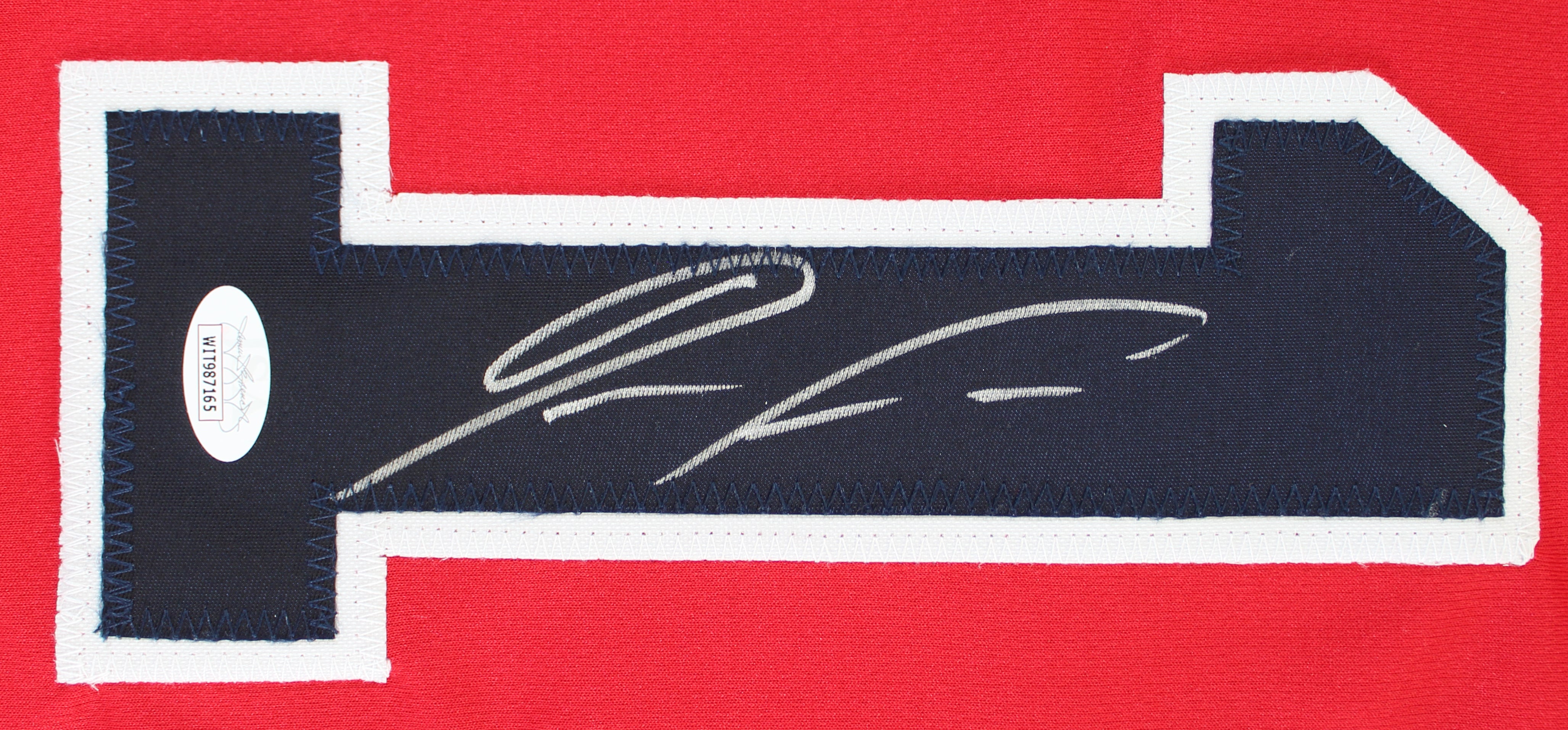Ronald Acuna Jr. Authentic Signed Red Pro Style Jersey Autographed JSA Witness