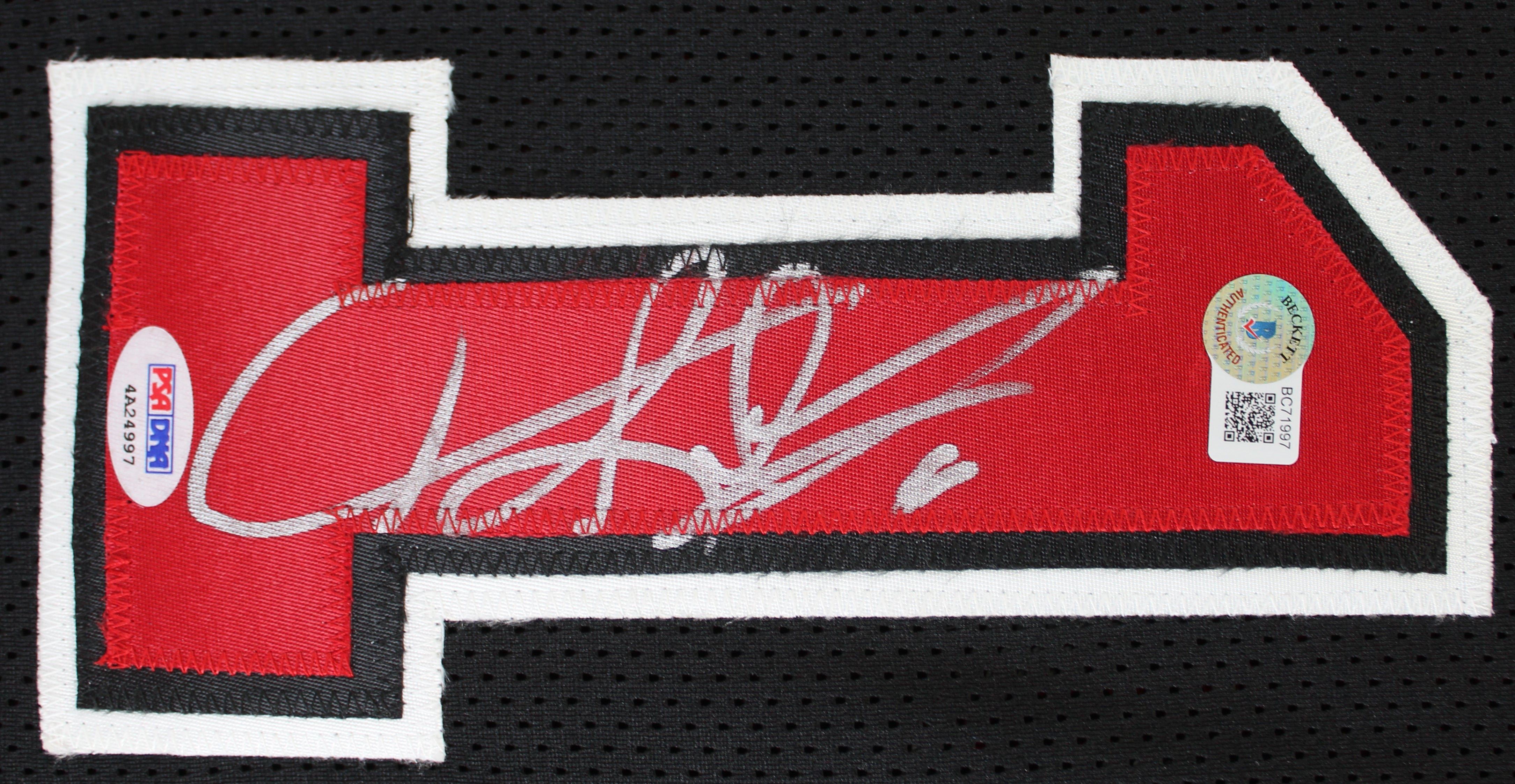 Dennis Rodman Authentic Signed Black Pro Style Jersey Autographed BAS