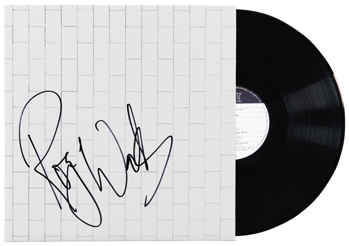 Roger Waters Pink Floyd Signed The Wall Album Cover W/ Vinyl BAS #A09383