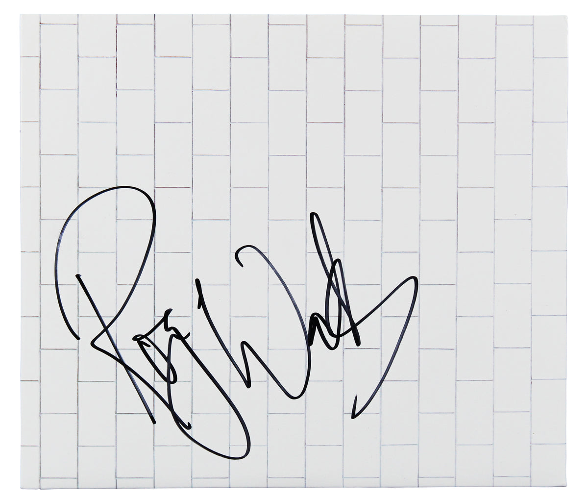 Roger Waters Pink Floyd Signed The Wall Album Cover W/ Vinyl BAS #A09383