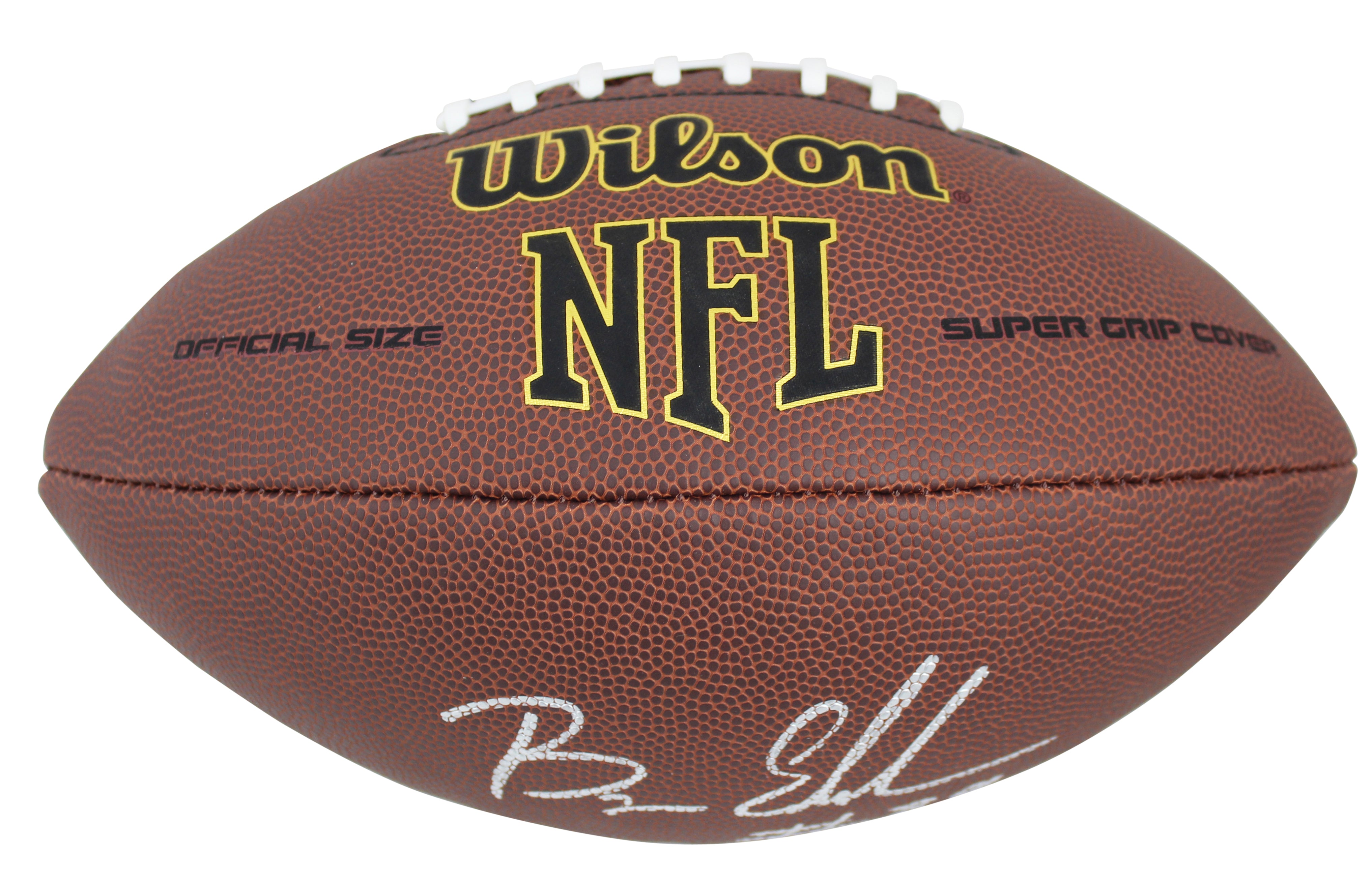 Raiders Bryan Edwards Authentic Signed Super Grip Nfl Football BAS Witnessed