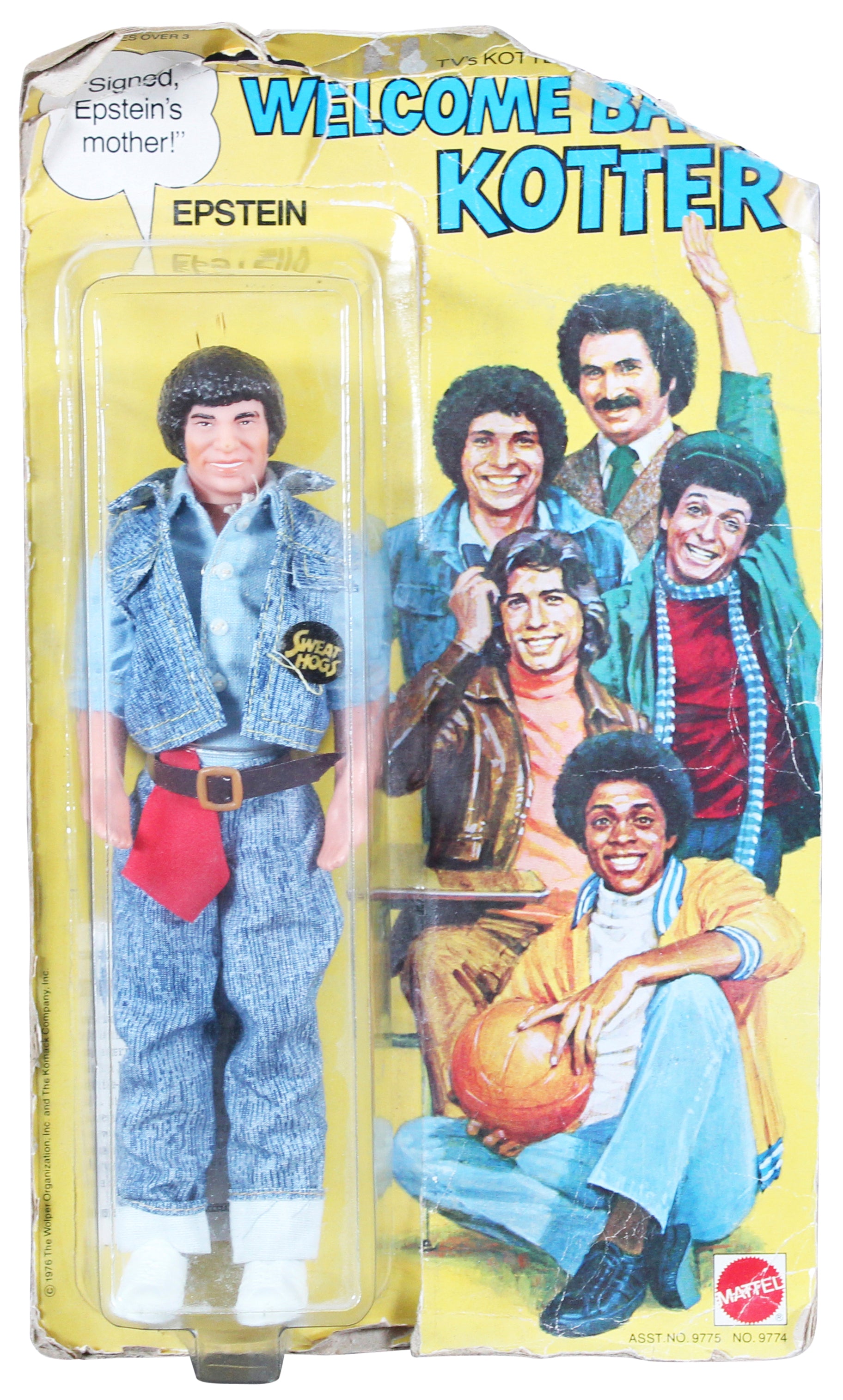 Welcome Back, Kotter Epstein Mattel 9 Inch Action Figure Un-signed