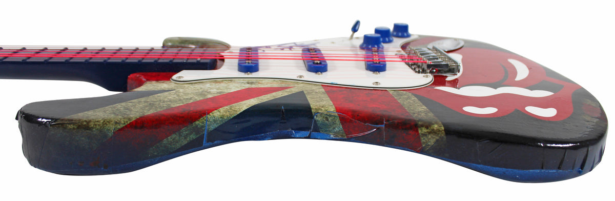 Keith Richards Rolling Stones Signed Custom British Flag Guitar PSA/DNA #AD03389