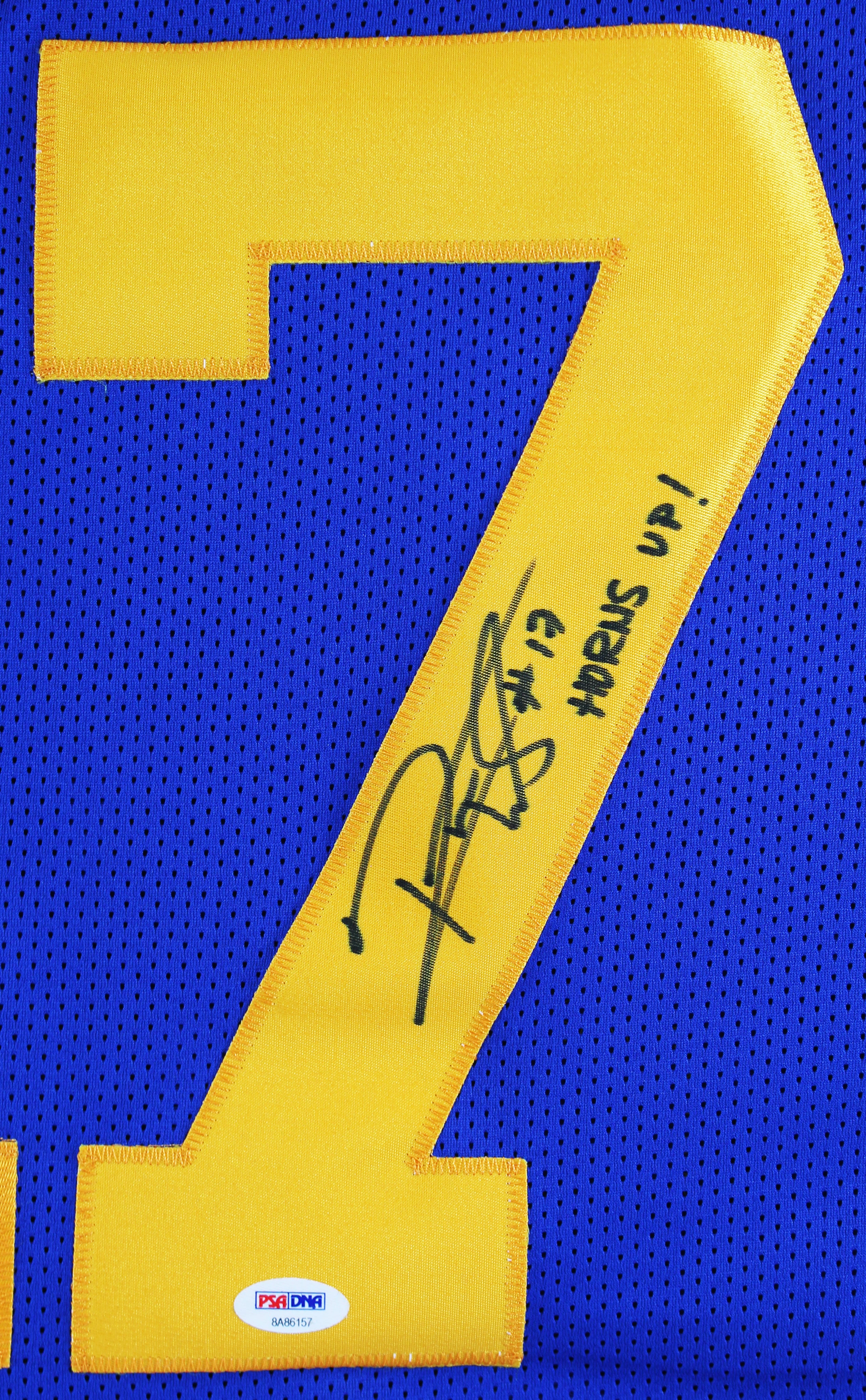 Rams Robert Woods "Horns Up" Authentic Signed Blue Pro Style Framed Jersey BAS