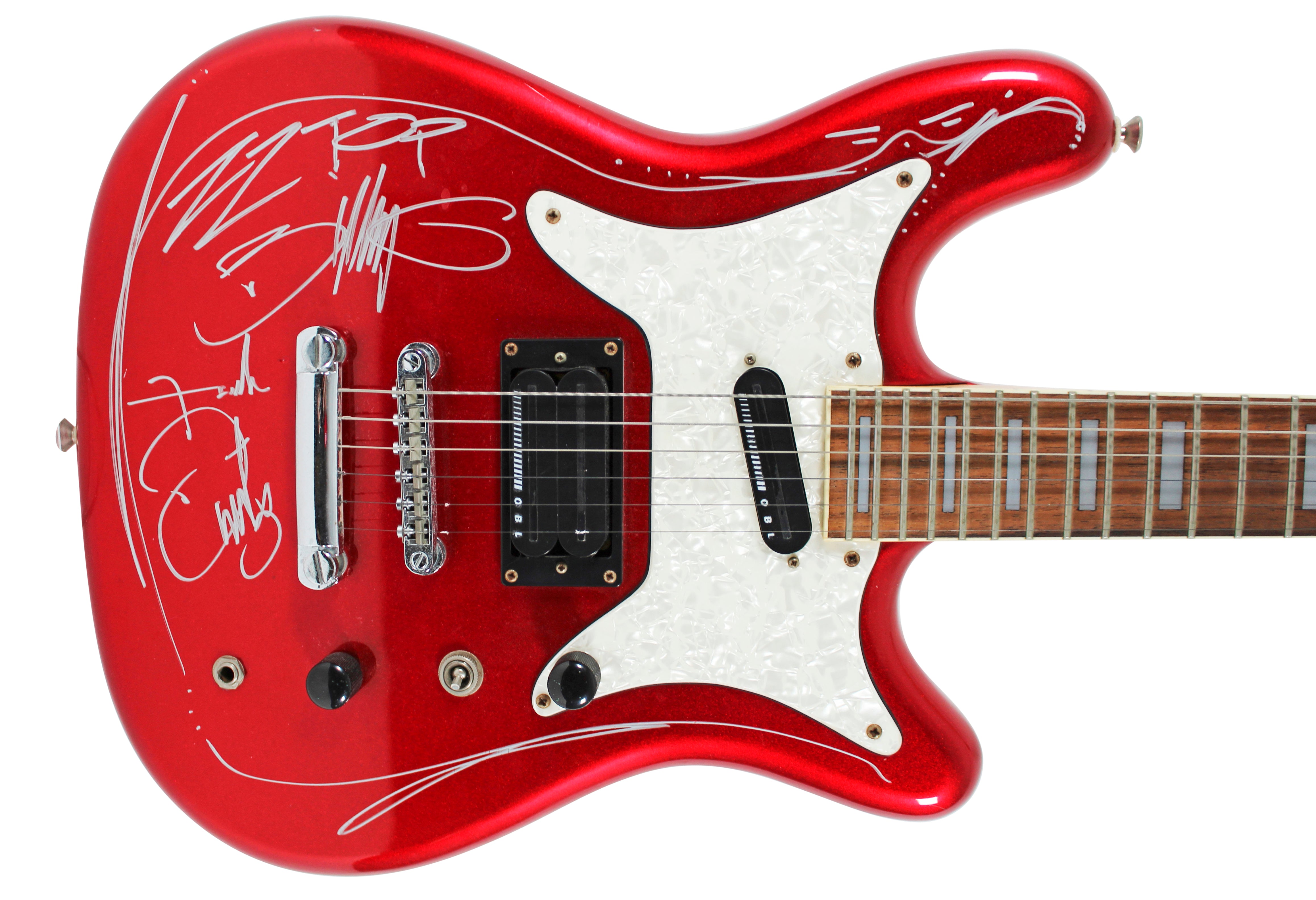 ZZ Top (3) Gibbons, Hill & Beard Signed Epiphone Electric Guitar BAS #AD40955