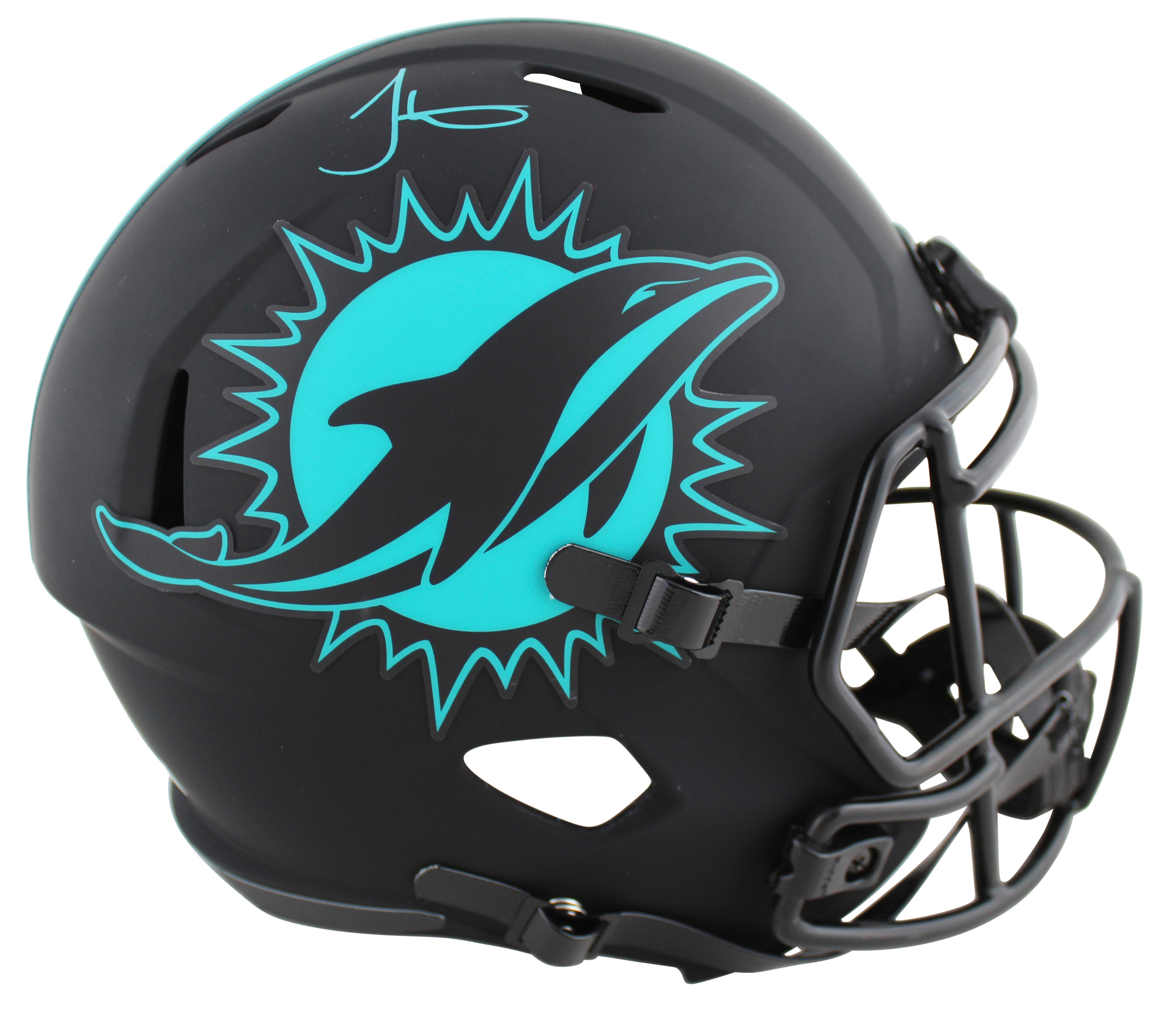 Dolphins Tyreek Hill Signed Eclipse Full Size Speed Rep Helmet BAS Witnessed