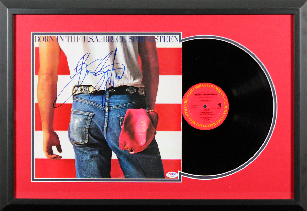 Bruce Springsteen Signed & Framed Born In The USA Album Cover PSA/DNA #V06669
