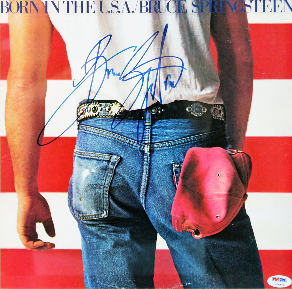 Bruce Springsteen Signed & Framed Born In The USA Album Cover PSA/DNA #V06669