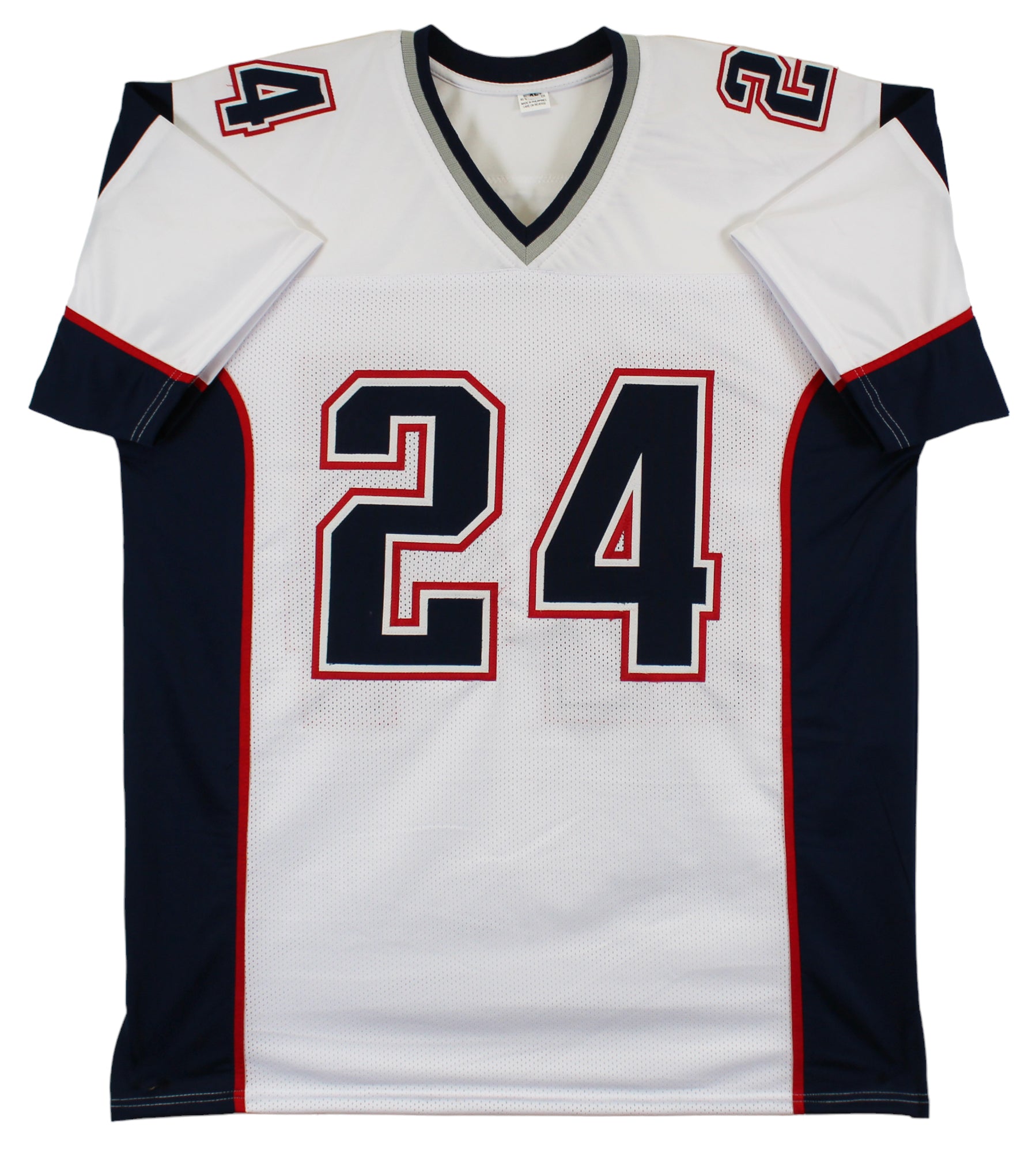 Ty Law "3x SB Champ" Authentic Signed White Pro Style Jersey BAS Witnessed HOLIDAY DOORBUSTER