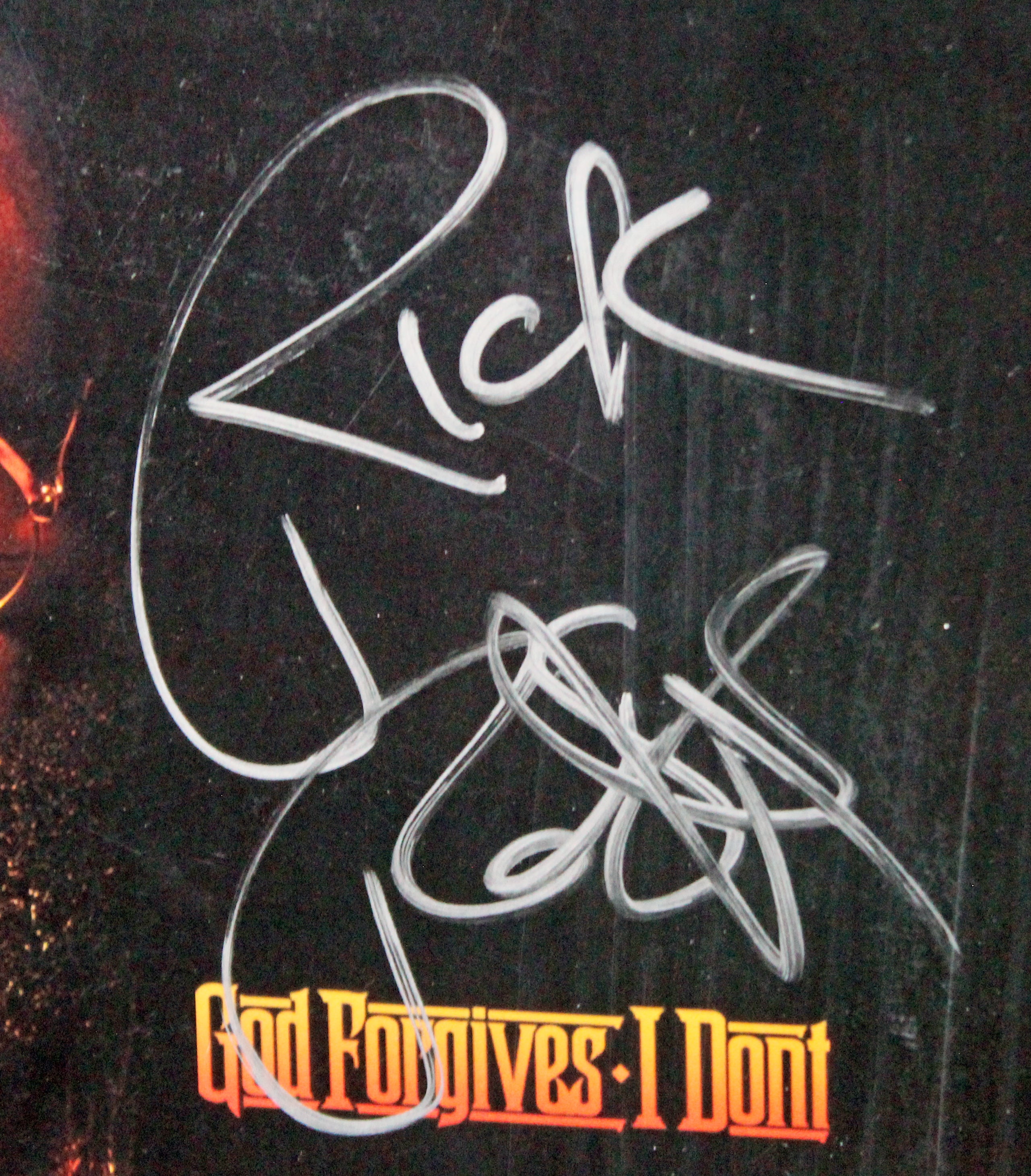 Rick Ross "The Boss" Authentic Signed & Framed Album Cover W/ Vinyl PSA #AC43045