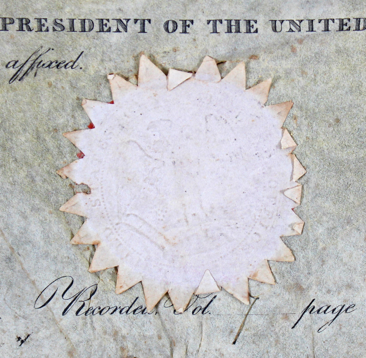 Andrew Jackson Authentic Signed 9.25x15 1829 Land Grant Document BAS #AA03011