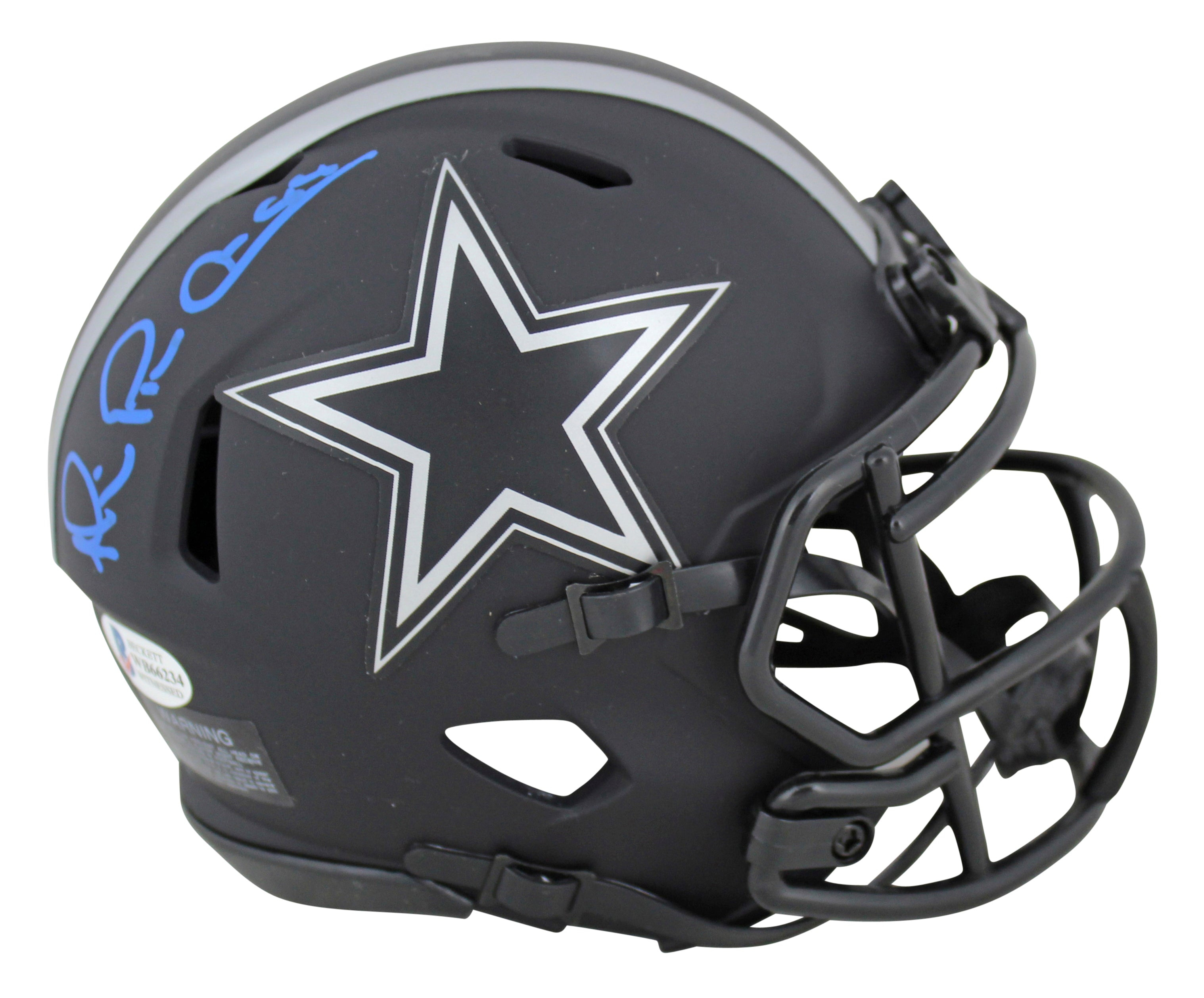 Cowboys Michael Irvin Authentic Signed Eclipse Speed Mini Helmet Autographed BAS