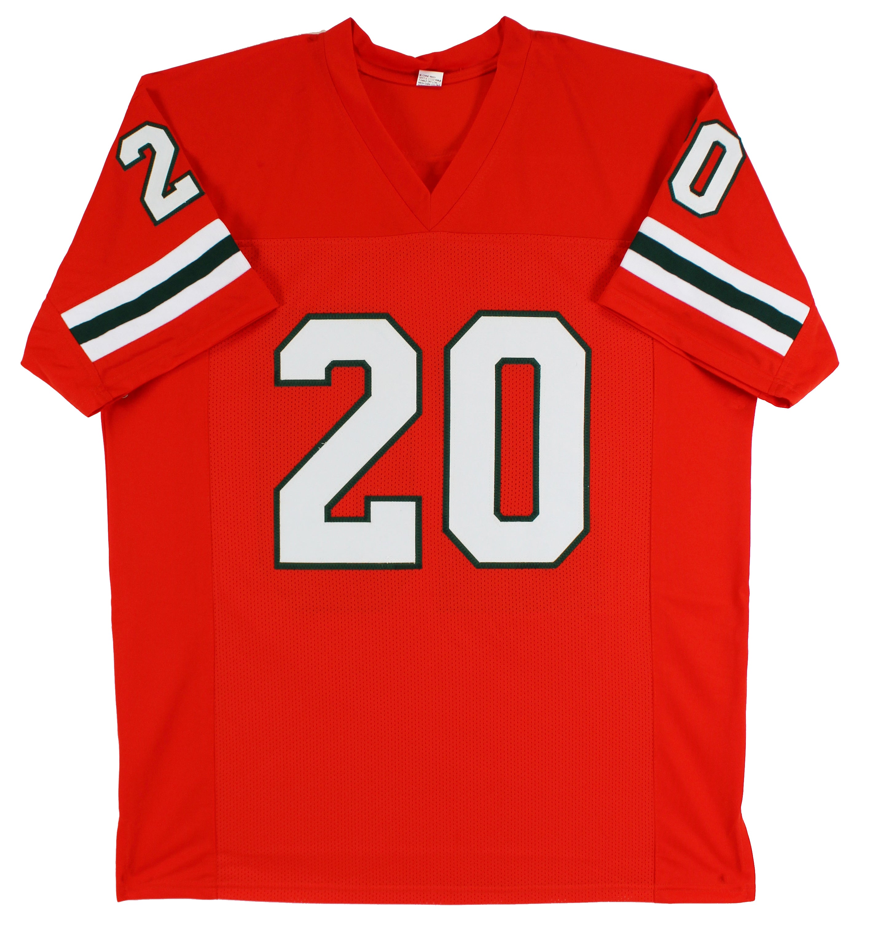 Ed Reed Authentic Signed Orange Pro Style Jersey Autographed BAS Witnessed