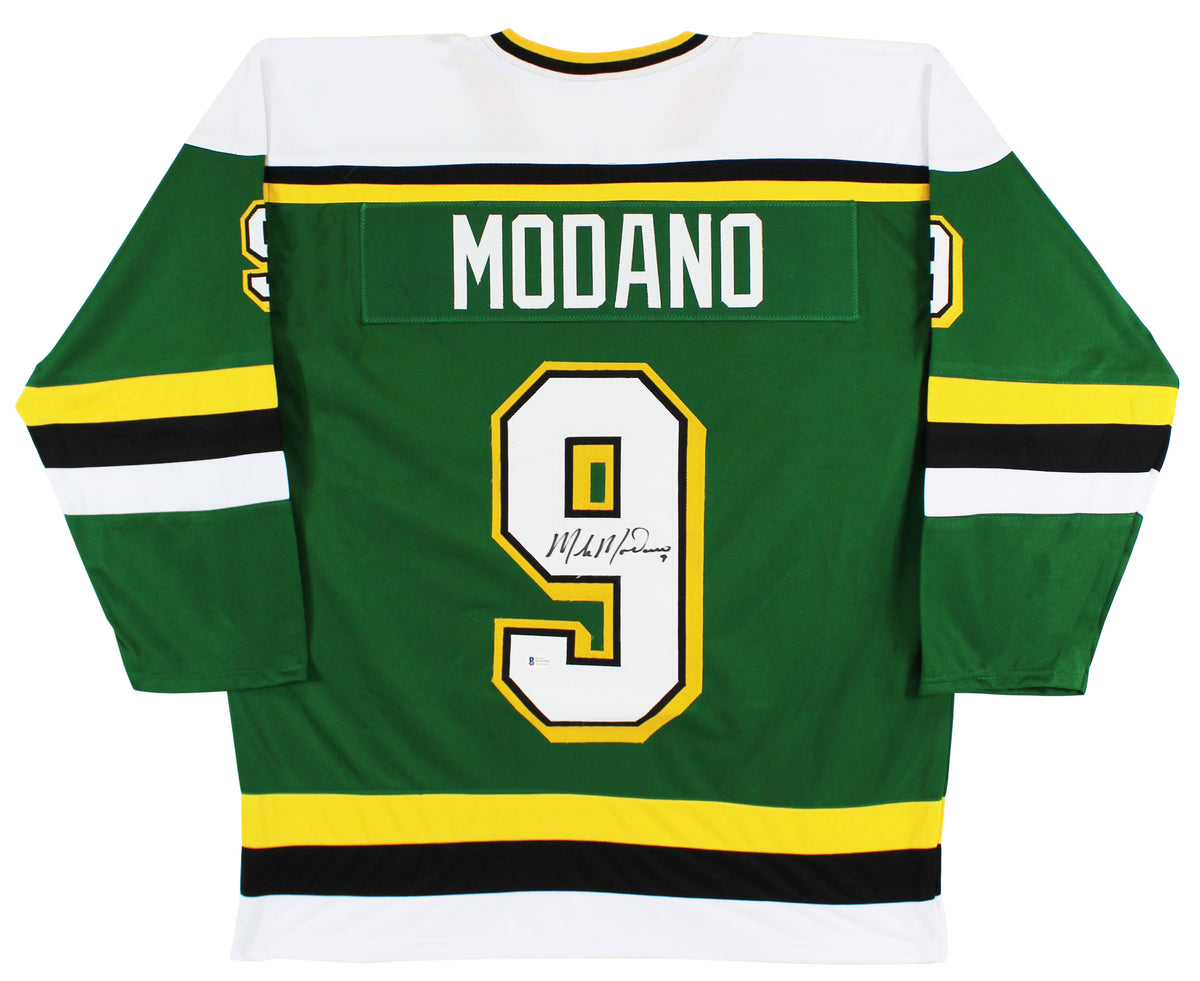 Mike Modano Authentic Signed Green Pro Style Jersey Autographed BAS Witnessed