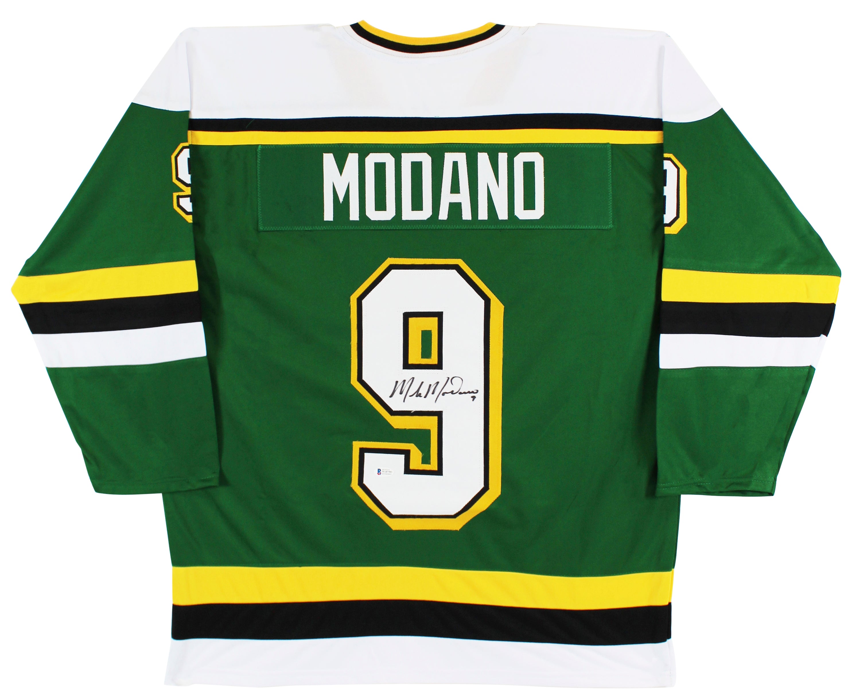 Mike Modano Authentic Signed Green Pro Style Jersey Autographed BAS Witnessed