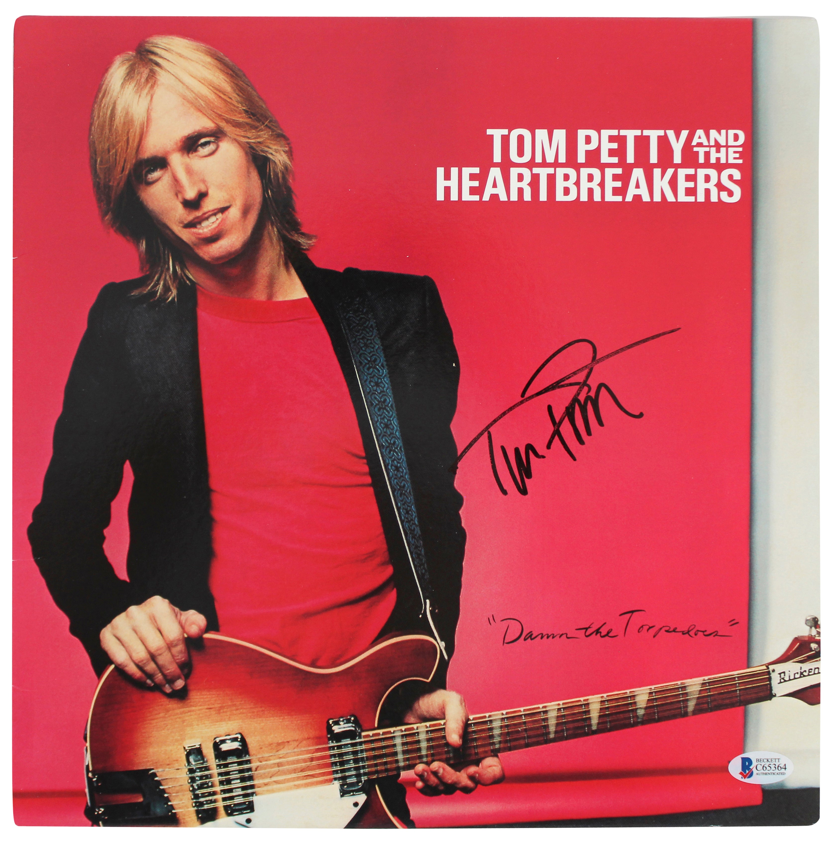 Tom Petty Authentic Signed Damn The Torpedoes Album Cover BAS #C65364