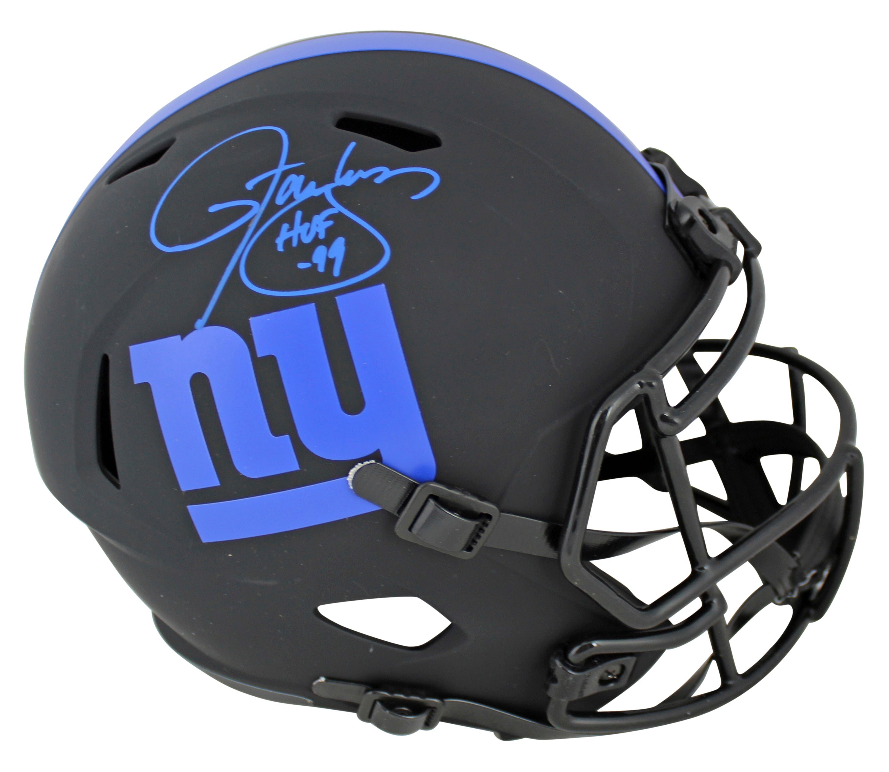 Giants Lawrence Taylor "HOF 99" Signed Eclipse Full Size Speed Rep Helmet BAS