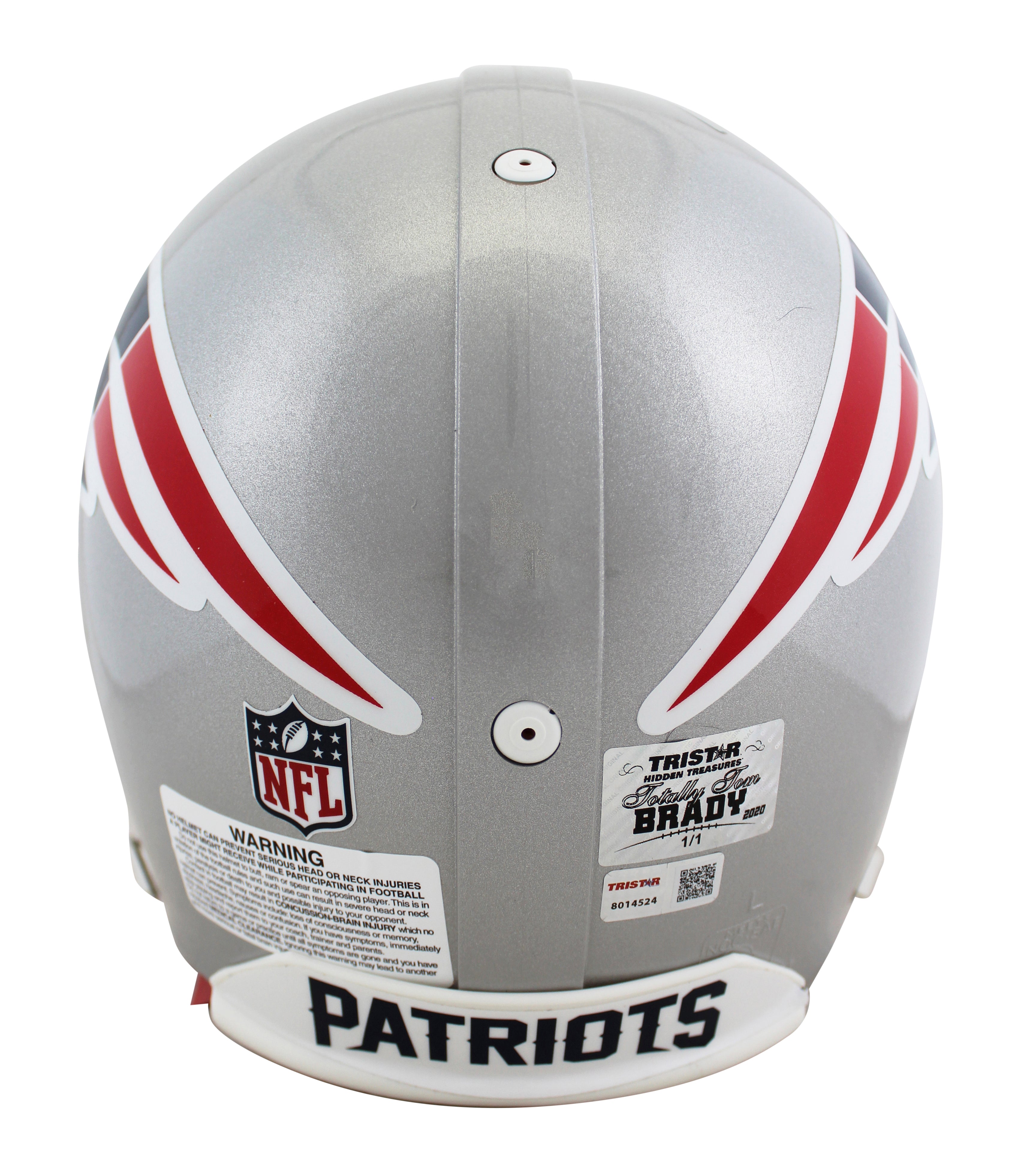Patriots Tom Brady "Most Pro Bowls" Signed Full Size Proline Helmet Tri Star