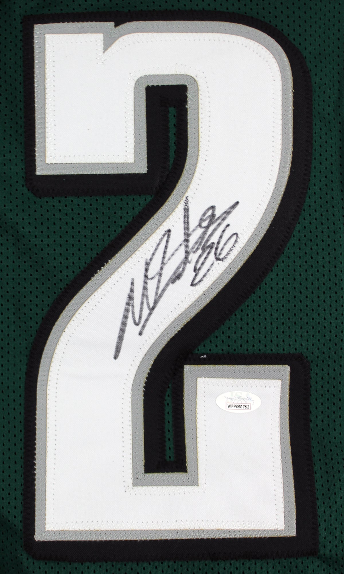 Miles Sanders Authentic Signed Green Pro Style Jersey Autographed JSA Witness