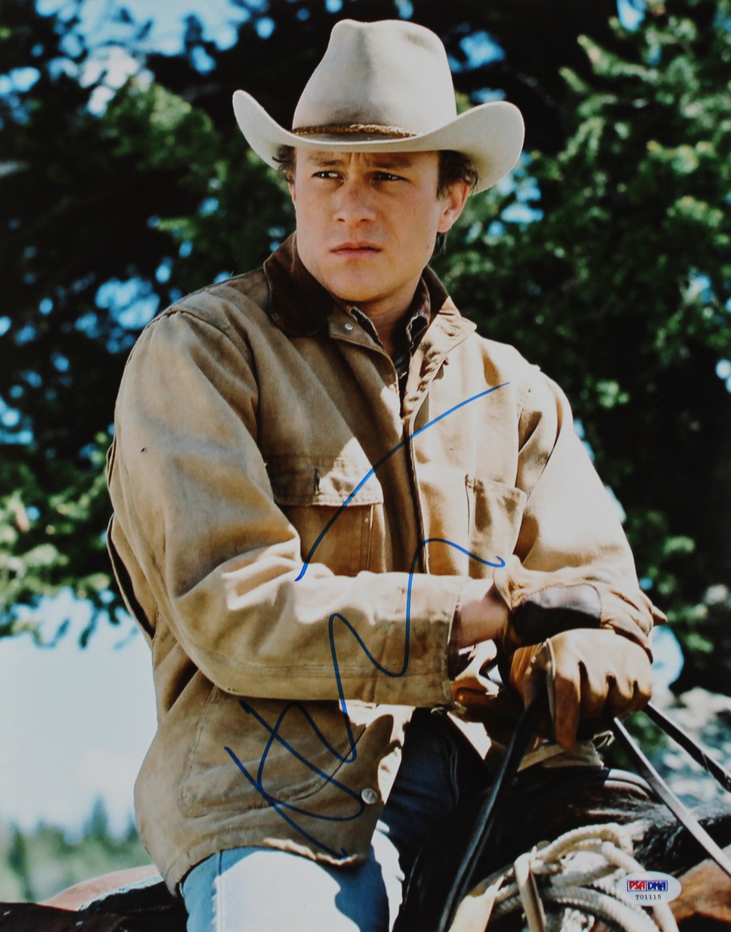 Heath Ledger Brokeback Mountain Authentic Signed 11x14 Photo PSA/DNA #T01115
